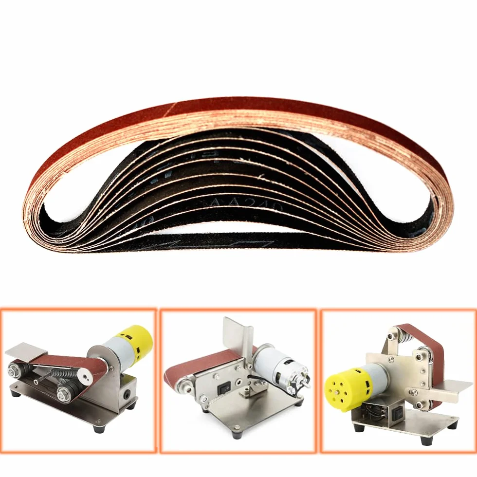 50 szt. pasów ściernych 330 * 10 mm, tlenek glinu, różne gradacje, materiał ścierny P40-P1000 do szlifierki(50PCS 80 Grit)