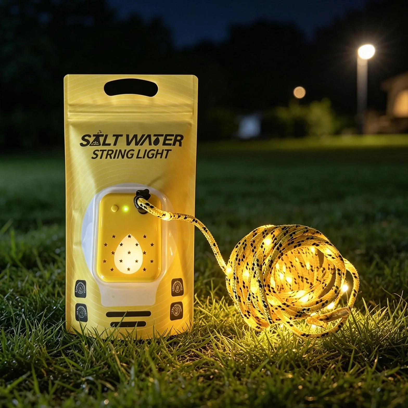Wodna lampa awaryjna ładowalna bez baterii przenośna lampa kempingowa sprzęt survivalowy do przerw w dostawie prądu