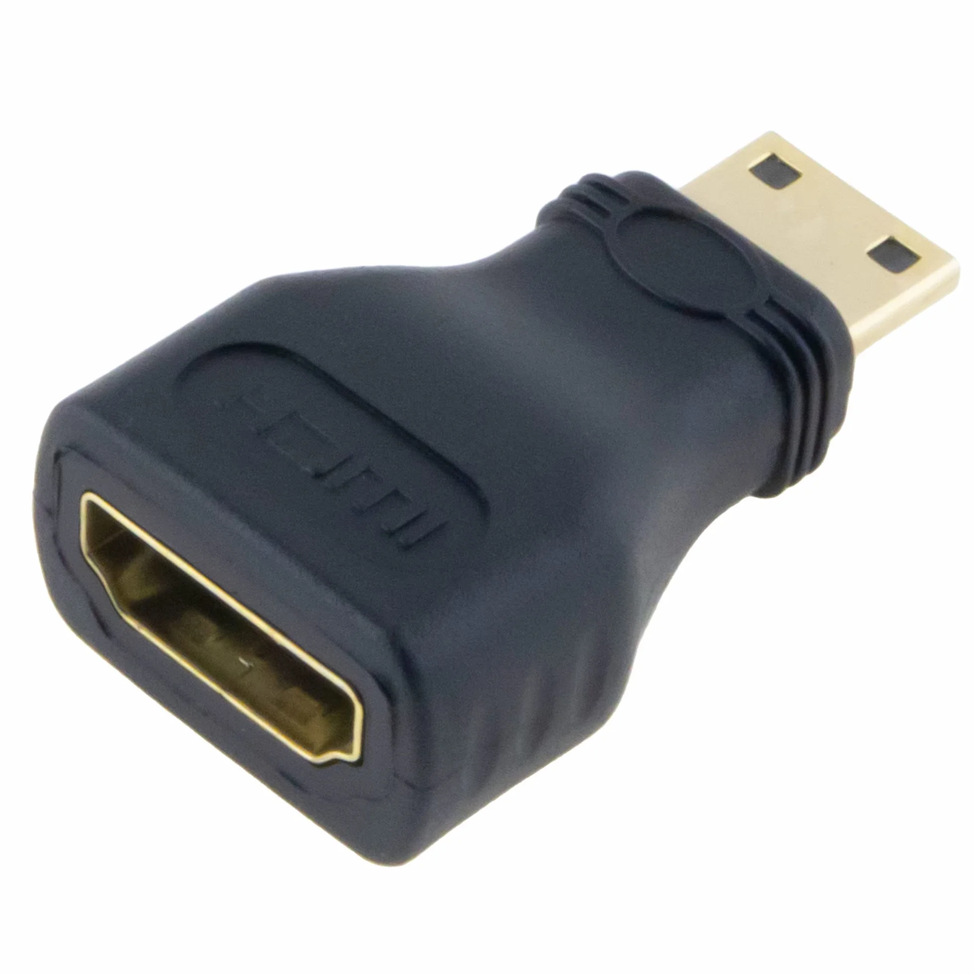 SeKi Adapter HDMI A gniazdo na mini HDMI typ C męska pozłacane złącza czarny