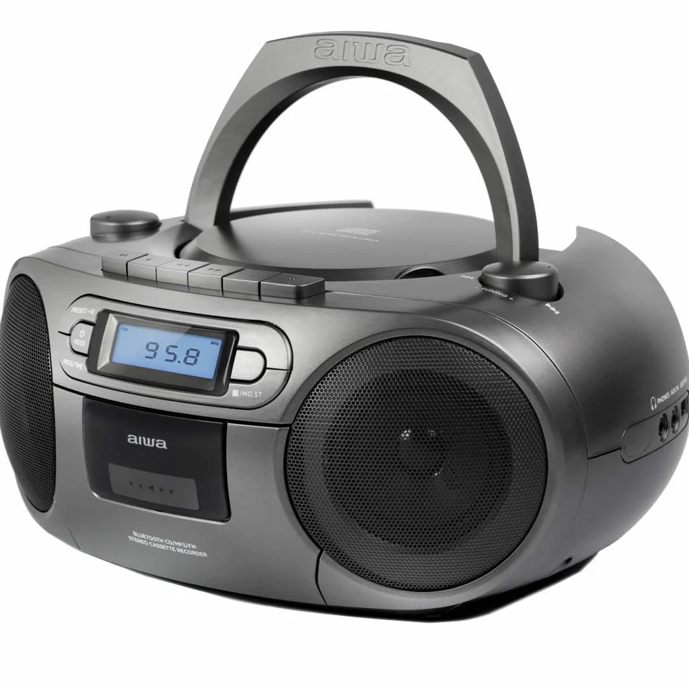 BOOMBOX RADIOODTWARZACZ KASETOWY, CD, USB, BLUETOOTH - AIWA BBTC-550MG