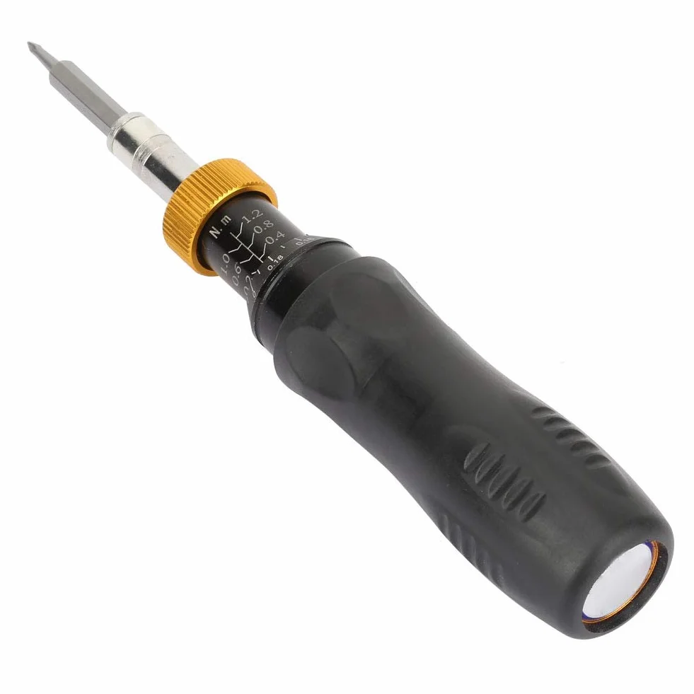 【 2021 nowa oferta 】 Śrubokręt sześciokątny Taidda- o długiej żywotności śrubokręt z regulowaną mocą 0,2 – 1,2 Nm z gniazdem sześciokątnym RTD-1.2 do zabezpieczenia śrub precyzyjnych