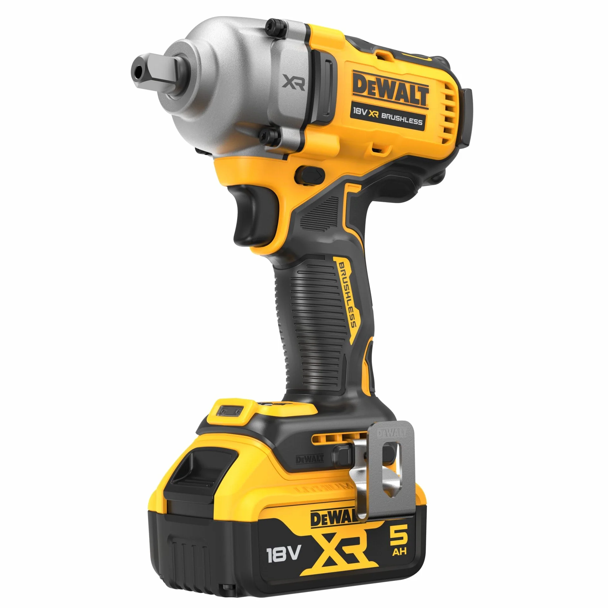 DEWALT DCF892P2T-QW XR 18V akumulatorowa wkrętarka impulsowa 813 Nm, moment obrotowy 813 Nm, w zestawie 2 baterie 18 V/5,0 Ah, ładowarka, metalowy haczyk do paska i etui T-STAK