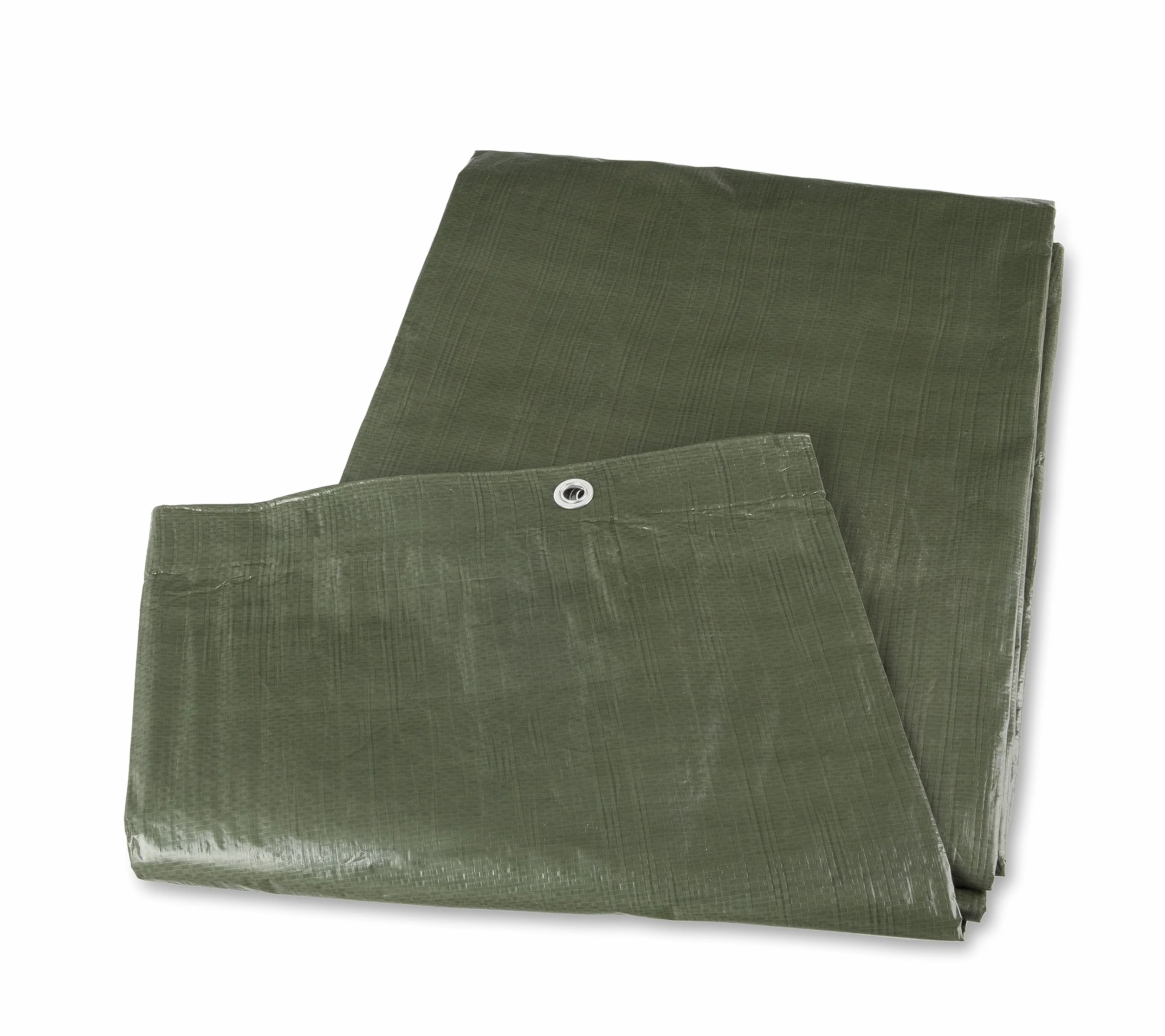 Mivos Uniwersalna plandeka wodoszczelna 4 x 4 m, zielona, plandeka 90 g/m², plandeka ochronna do mebli ogrodowych i drewnianych, odporna na pleśń, plandeka ogrodowa z aluminiowymi oczkami