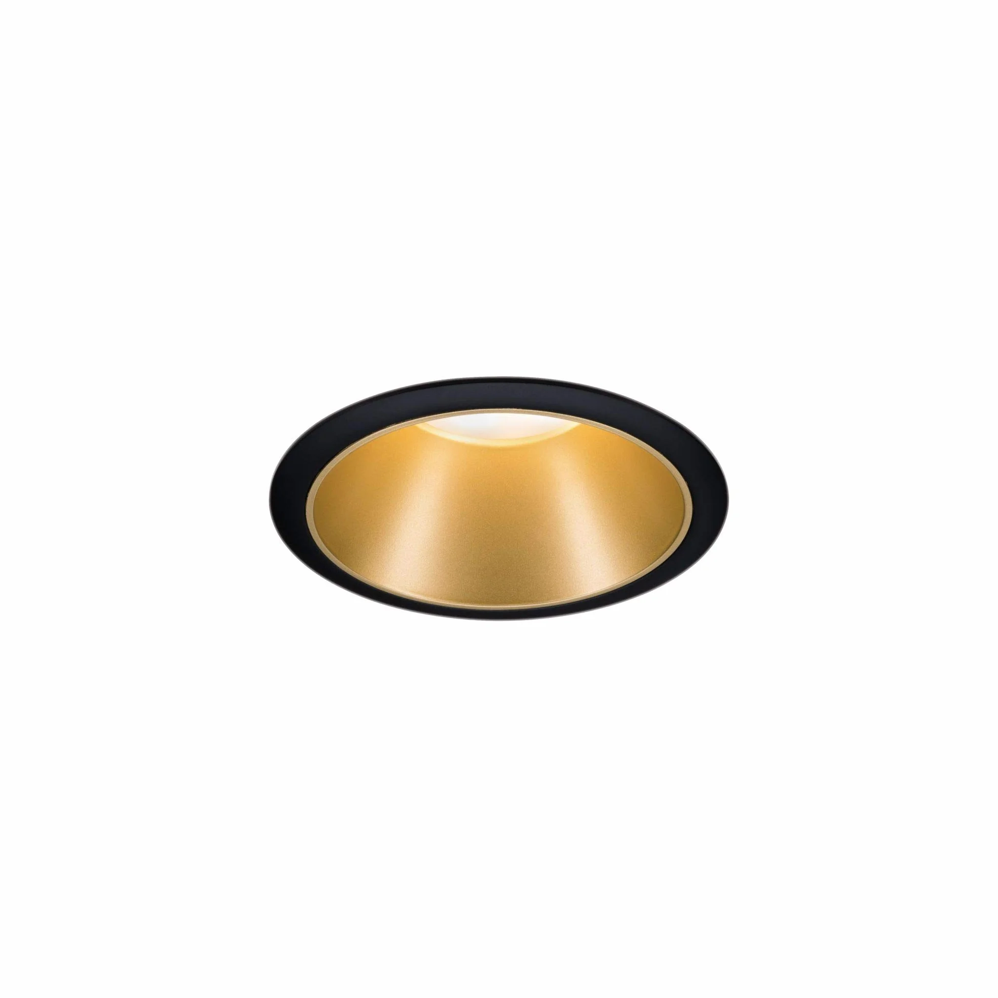 Paulmann 93404 Oprawa Wpuszczana Led Cole Okrągła, W Tym Ściemnialny Reflektor Wpuszczany 3X6,5W Czarny, Złoty Matowy Lampa Wpuszczana Plastik, Aluminiowo-Cynkowy Punkt Sufitowy 2700K ,Czarne, Matowe Złoto ,3Er-Set , 19.5 Watts