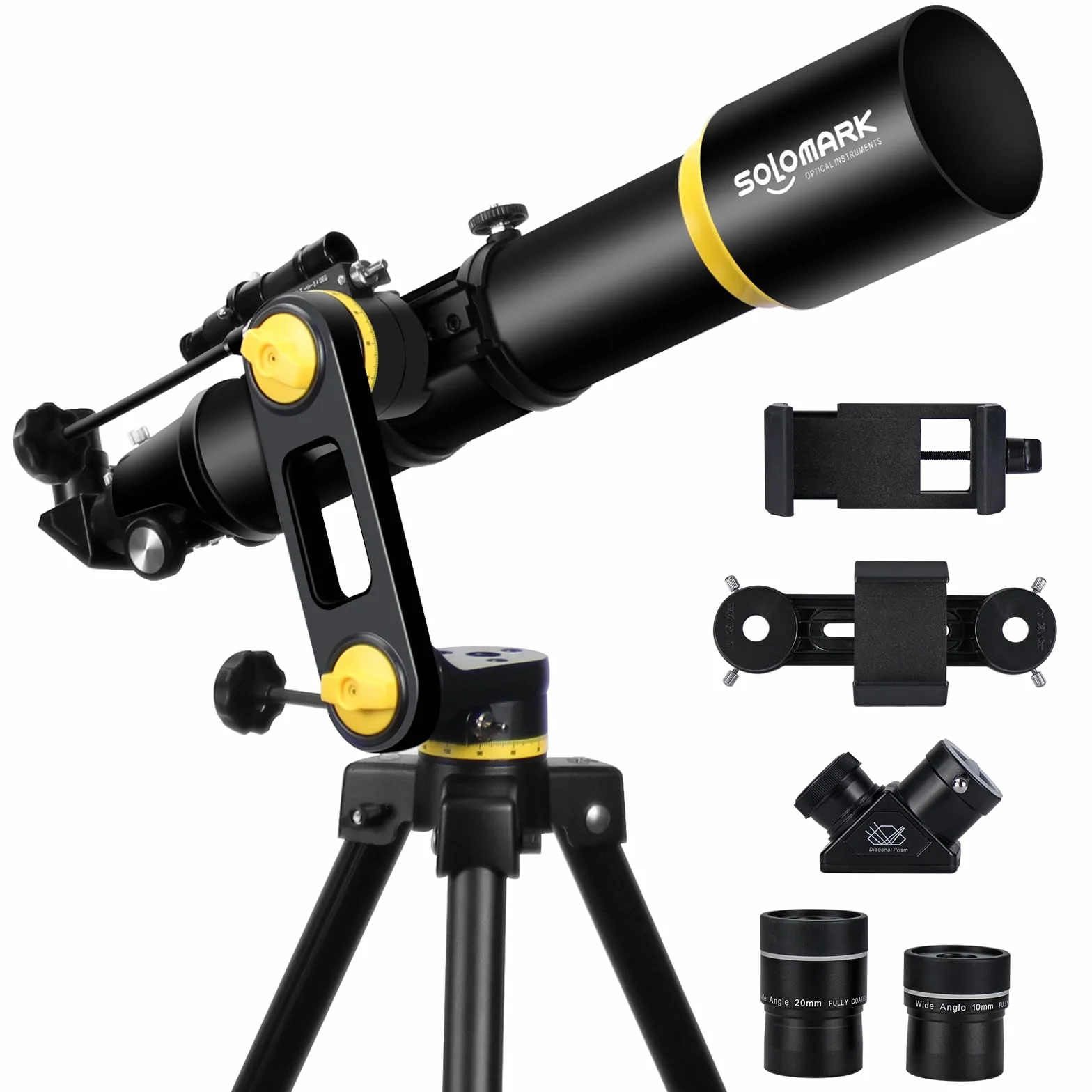 Teleskop, teleskop dla dorosłych, profesjonalna astronomia, otwór 90 mm, teleskop o wysokiej wydajności 700 mm dla początkujących i dzieci z precyzyjną regulacją, montaż Vertisteel AZ