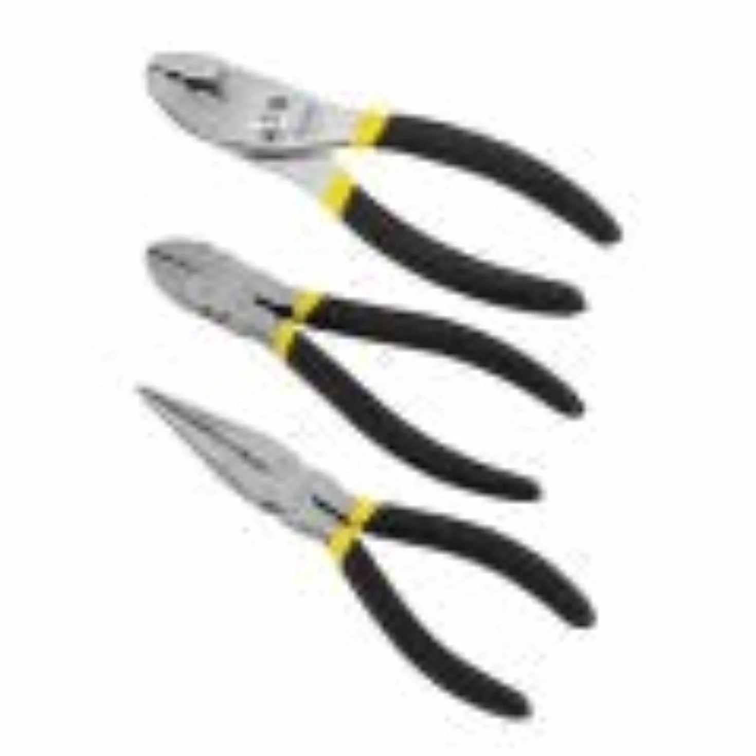 STANLEY Zestaw szczypców, podstawowy 15 cm przegub ślizgowy, 15 cm długi nos, 15 cm zestaw ukośny, 3 sztuki (84-114)