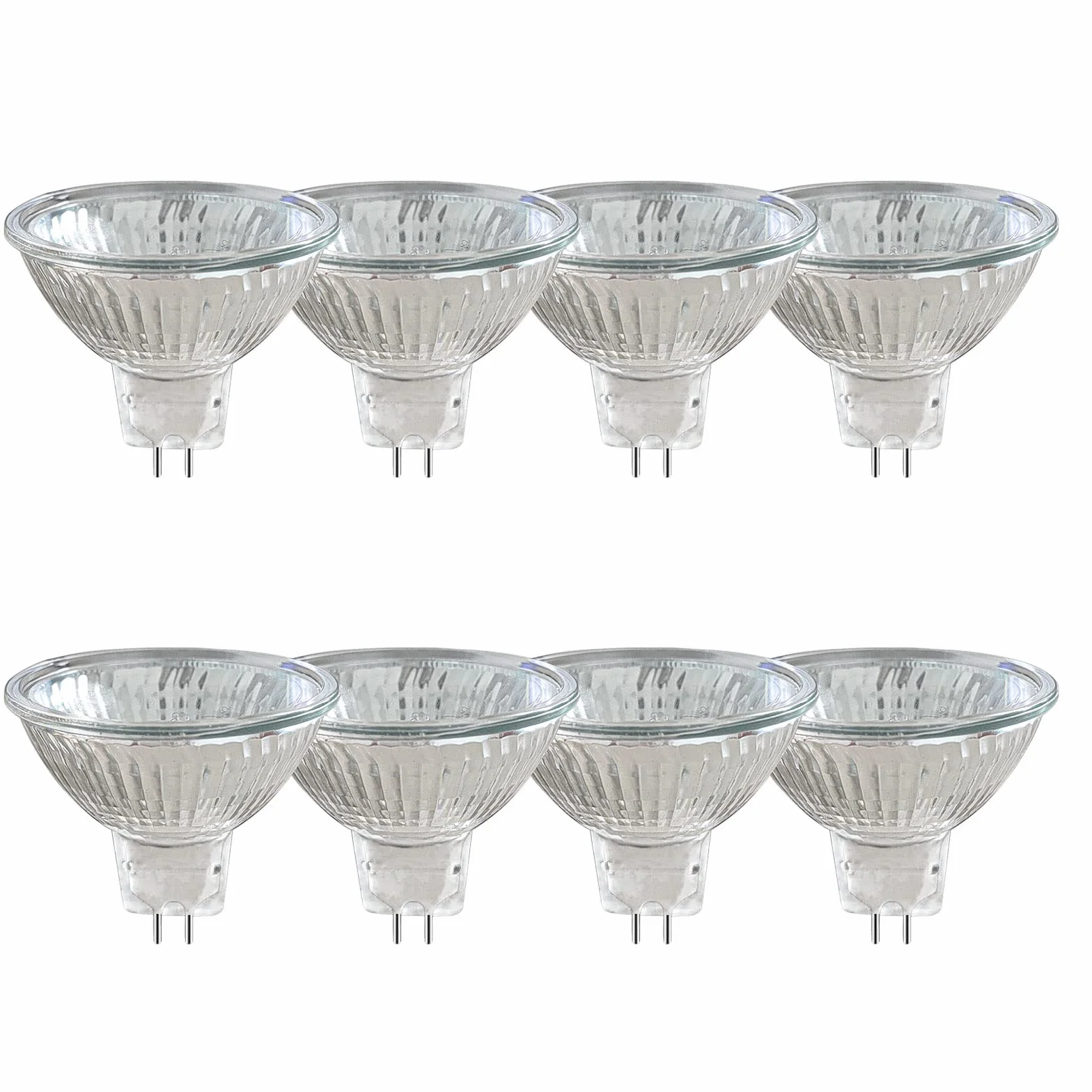 Caldarax 8 sztuk MR16 GU5.3 20W 12V reflektor halogenowy, możliwość przyciemnienia 2700K ciepła biel, 210LM, żarówka reflektorowa halogenowa, reflektor halogenowy, podstawa GU5.3 Bi-Pin, kąt świecenia