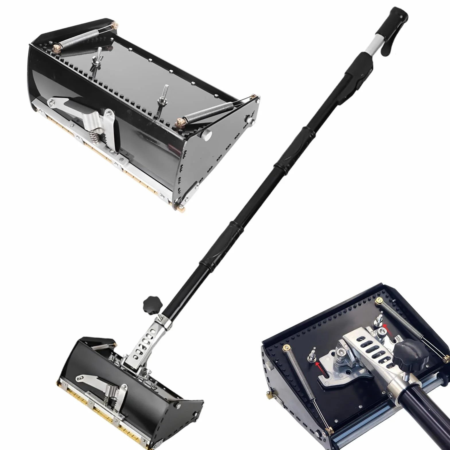 Płaskie pudełko do płyt kartonowo-gipsowych, 25 cm, profesjonalne pudełko do wykańczania płyt kartonowo-gipsowych, aluminiowe pudełko wykończeniowe, narzędzie do szybkiego czyszczenia płyt