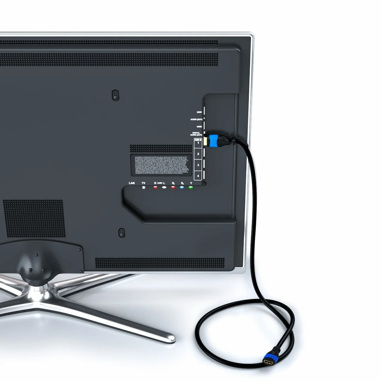 deleyCON 1m Przedłużacz HDMI 2.0a/b/1.4a UHD 4K HDR Czarno-niebieski