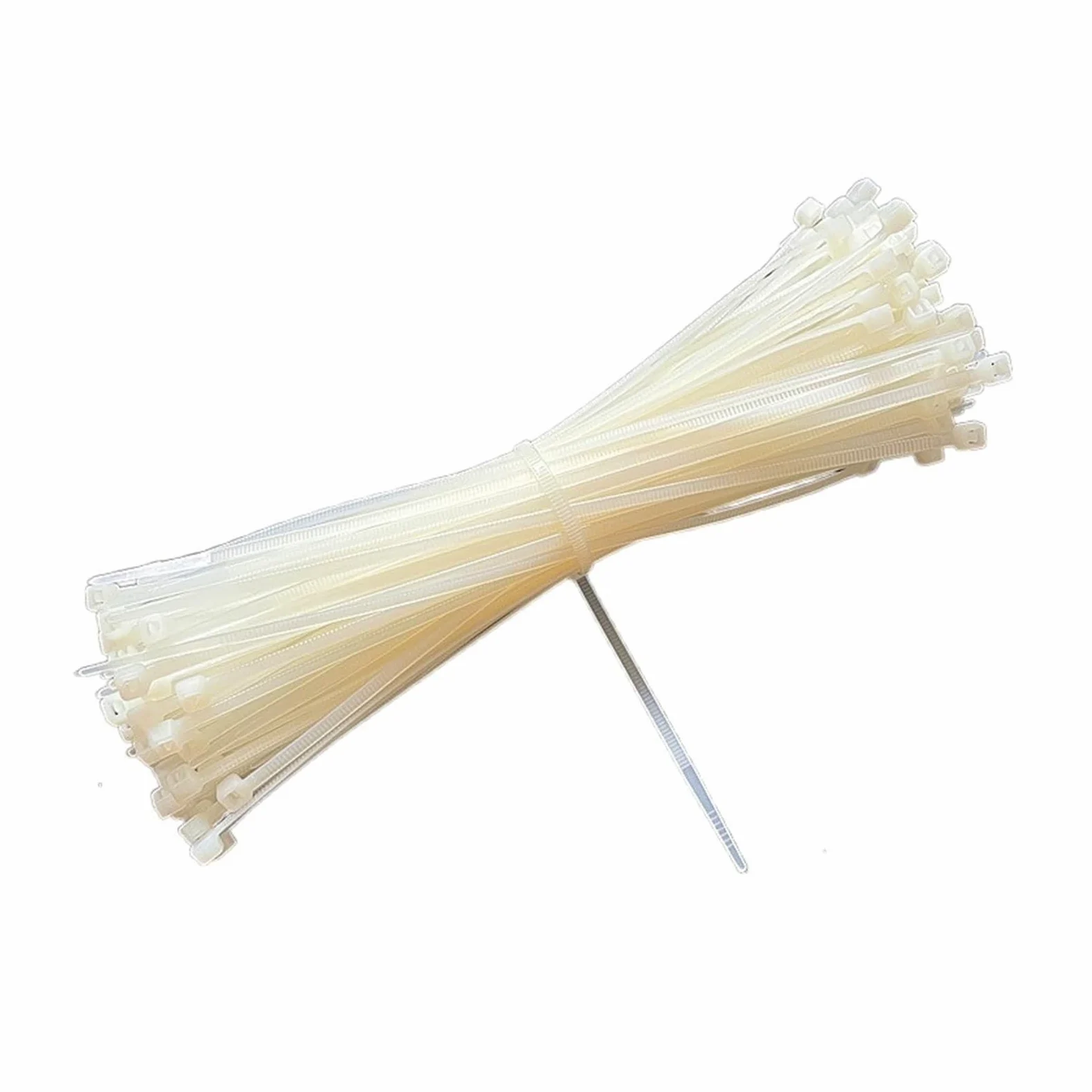 Opaski kablowe elektryczne, Samoblokujące nylonowe opaski kablowe 100 szt. 3X200mm plastikowe zaciskowe paski pierścienie mocujące(White,3x100mm-100pcs)