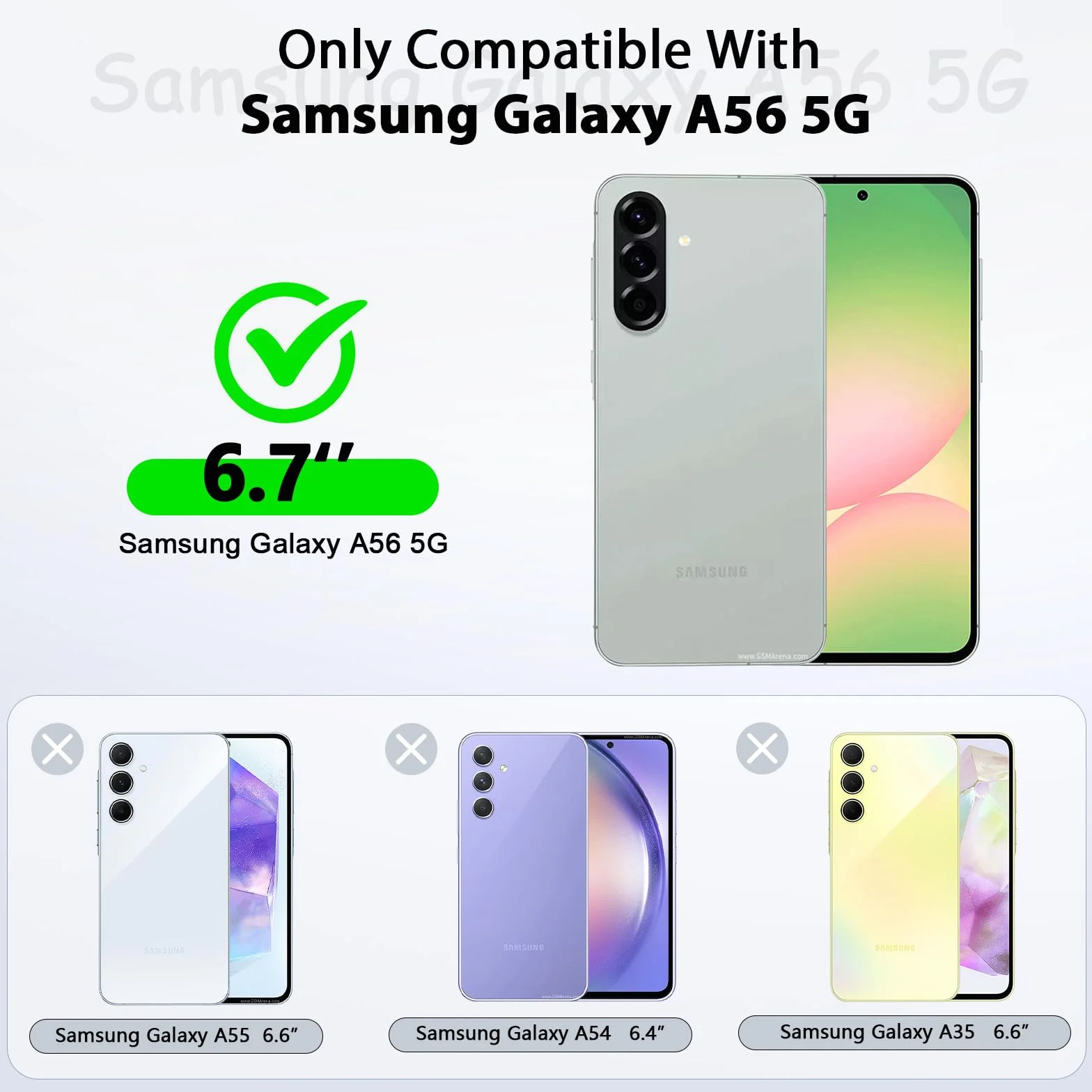 LeYi Etui do Samsung A56 5G 2 sztuki szkła hartowanego, miękki płynny silikonowy futerał ochronny ultra cienki, odporny na wstrząsy futerał z ochroną aparatu do Samsung Galaxy A 56, fioletowy