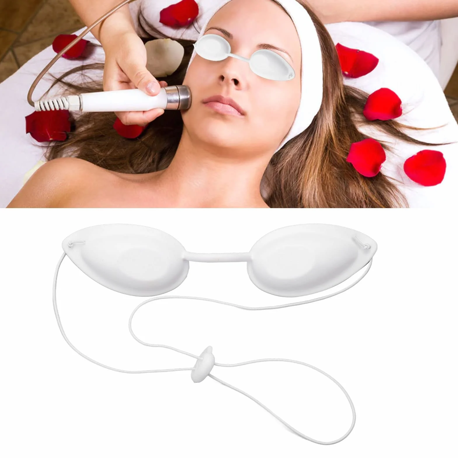 Gogle Kosmetyczne TPU Gogle Ochronne Regulowane Laserowe Gogle Ochronne do Opalania w Salonie