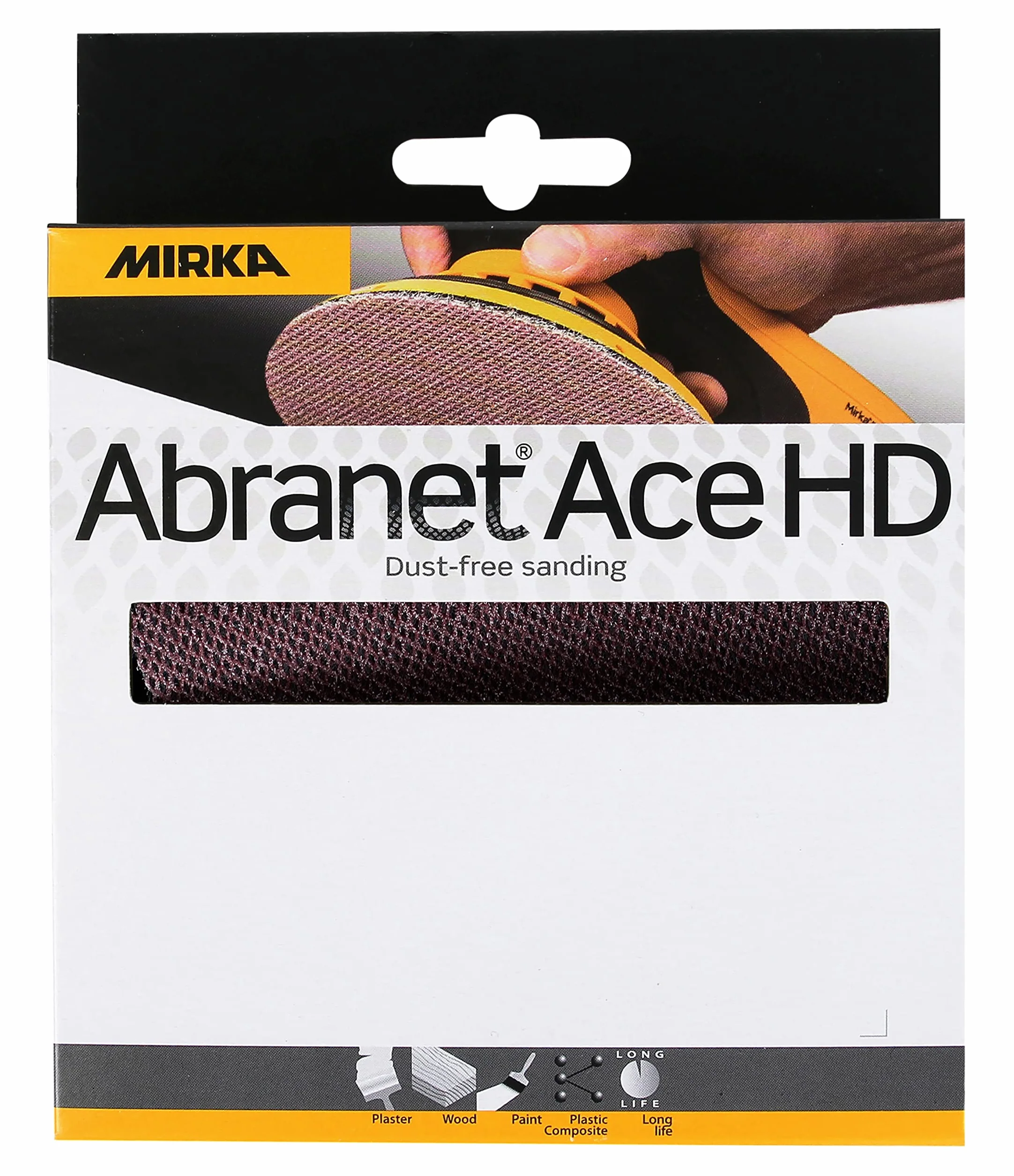 Mirka Abranet Ace HD tarcze szlifierskie 150 mm rzep P80 5 szt | Siatkowe tarcze szlifierskie do twardych powierzchni drewna metalu i lakieru kompatybilne z szlifierkami 150mm
