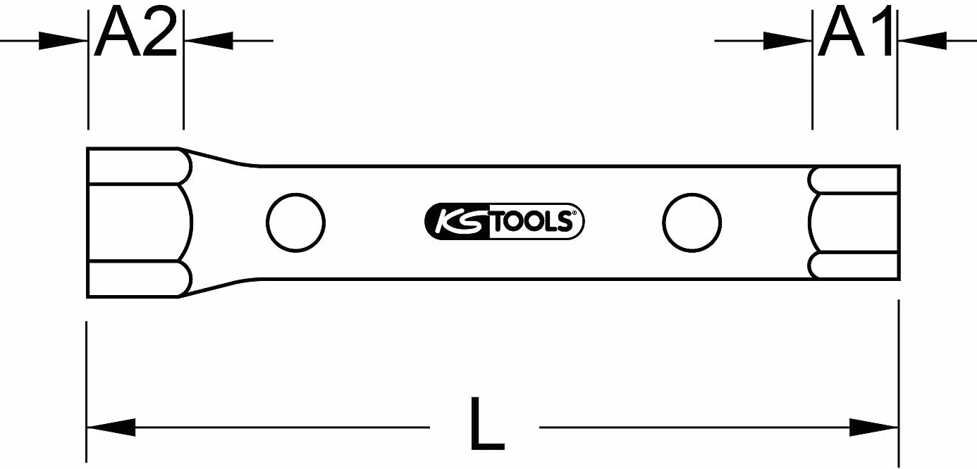 KS Tools 518.0884 Klucz nasadowy rurowy, 36x41mm