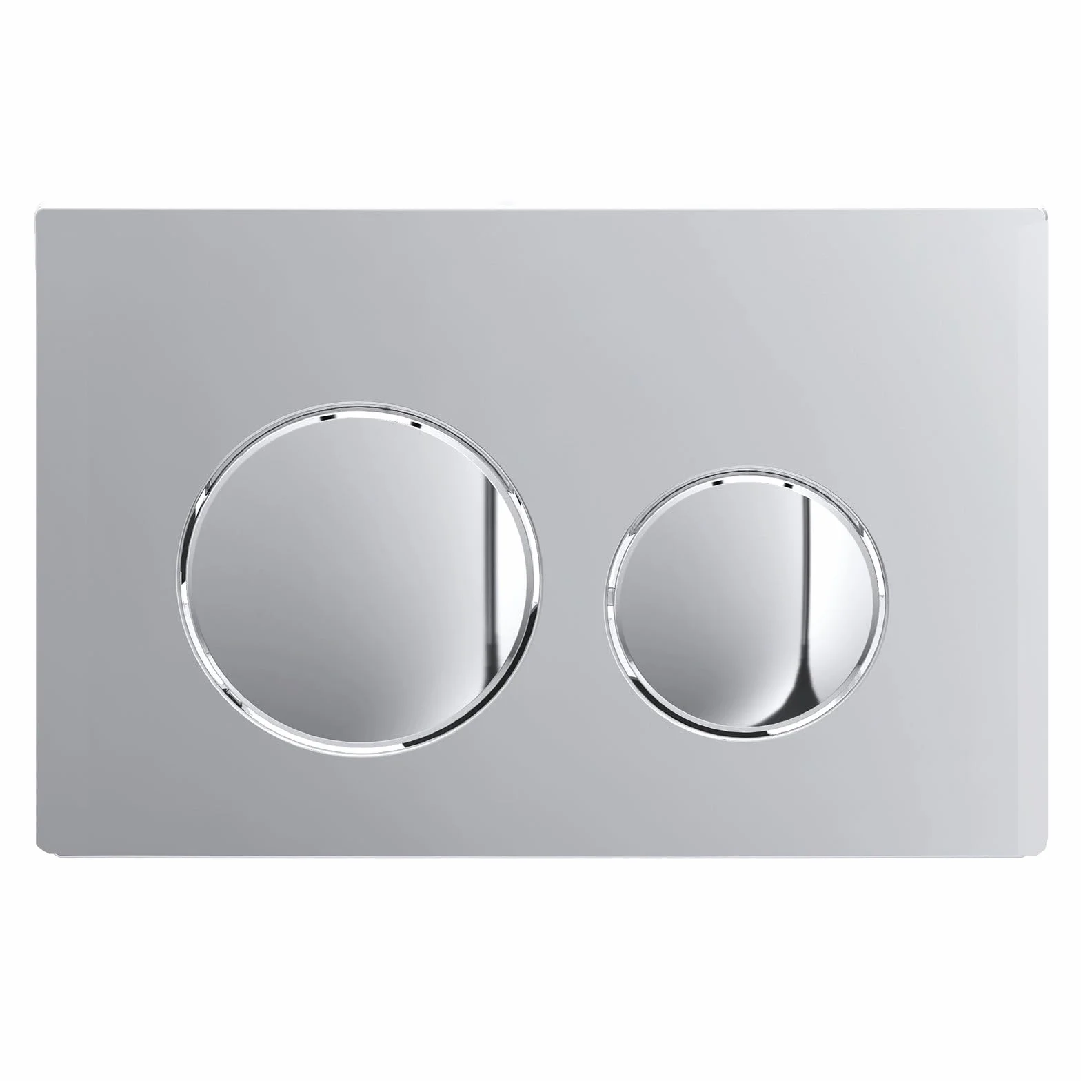 SPARES2GO Luksusowy zestaw spłukiwaczy do ukrytego zbiornika toaletowego Skylo, rama wisząca (chromowany srebrny, 245 mm x 165 mm)