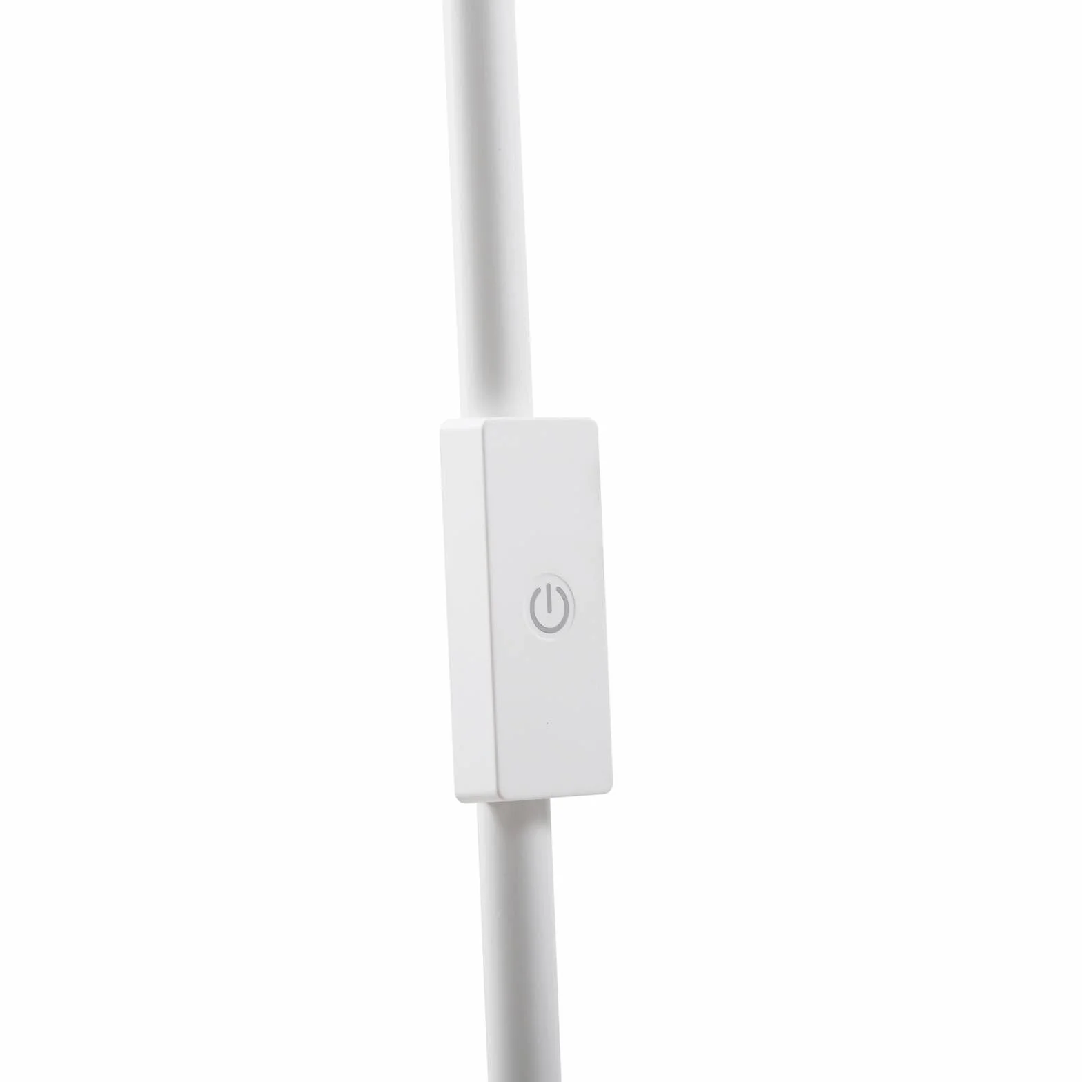 Lindby lampa podłogowa LED 'Maori' z możliwością ściemniania, styl nowoczesny, m. in. do biura, kolor biały, opal, metal