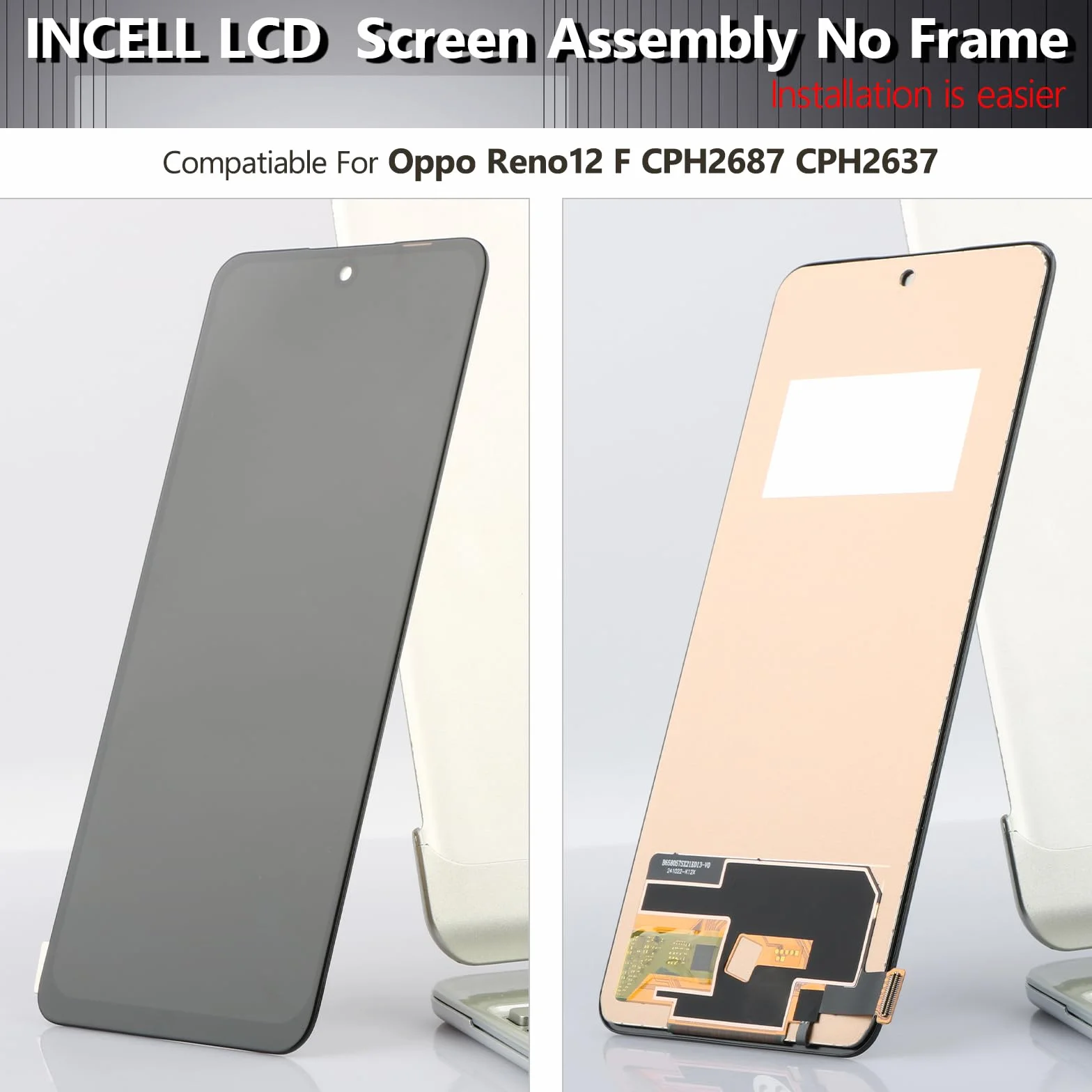 Wyświetlacz TFT LCD do Oppo Reno 12F CPH2687 CPH2637 ekran dotykowy zamiennik