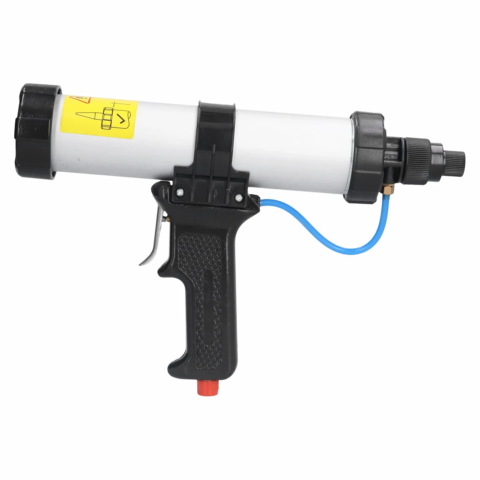 Yctze Pistolet Pneumatyczny do Uszczelniania o Pojemności 310 Ml, Pneumatyczny Pistolet do Uszczelniania, Aplikator Silikonowego Szczeliwa z funkcją Ciągłego Uwalniania, Idealny Szkła, Fug,