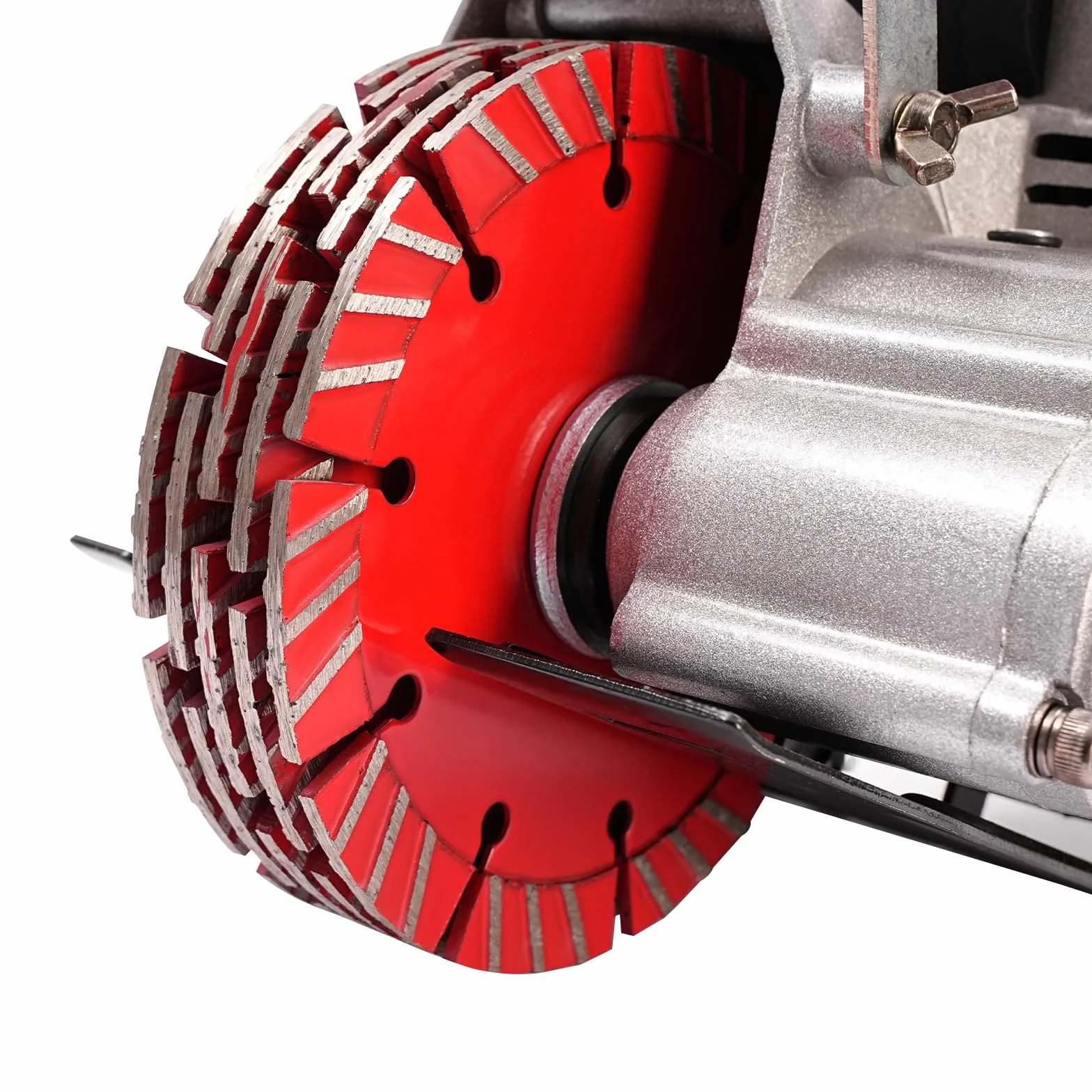 Elektryczna piła tarczowa do betonu, o wysokiej wydajności 2700 W, maks. rozmiar cięcia 42 x 40 mm, piła tarczowa na mokro i na sucho z rurą wodną, pompą wodną, brzeszczotem, do kamienia i cegły