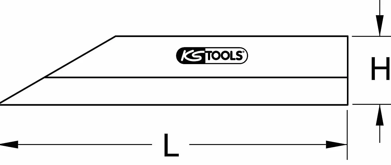 KS Tools 300.0637 Precyzyjny linial krawedziowy, 400mm