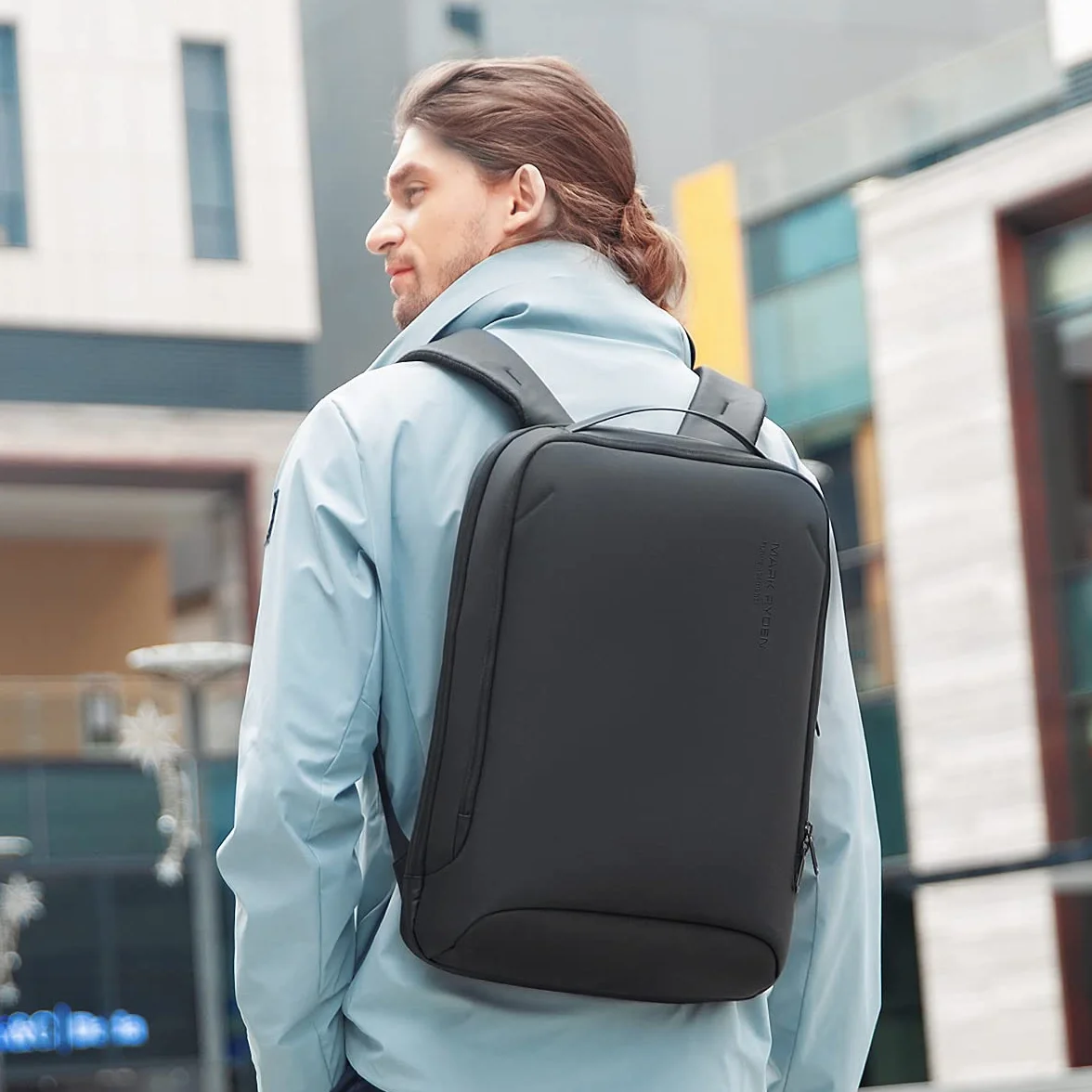 MARK RYDEN Plecak na Laptopa, Wodoodporny 15,6 cala Torba na Laptopa z Portem ładowania USB torba Robocza Antykradzieżowy Plecak Podręczny Easyjet plecak dla mężczyzn, kobiet
