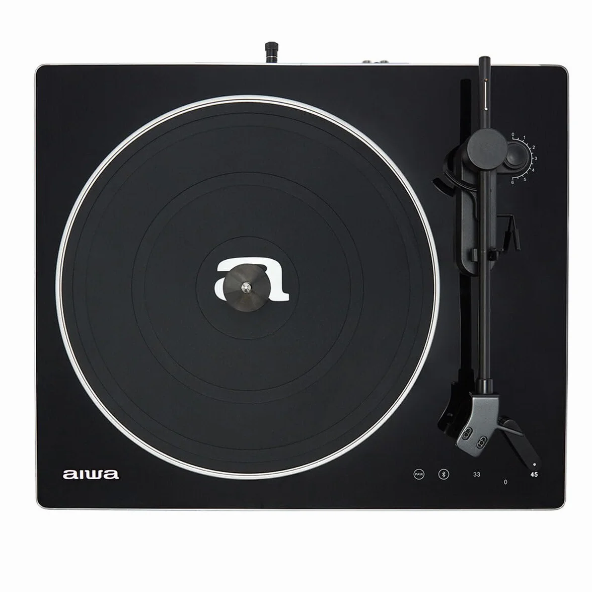 Aiwa APX-680BT gramofon Bluetooth, 2 prędkości, 33/45 obr./min, magnetyczna aluminiowa obudowa, symetryczne ramię