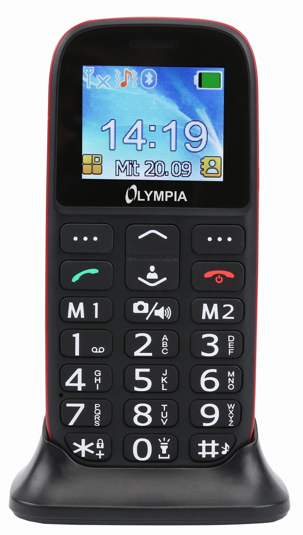 Olympia Bella 2214 telefon komórkowy dla seniorów duże przyciski prosty smartfon kolorowy wyświetlacz 1,7"