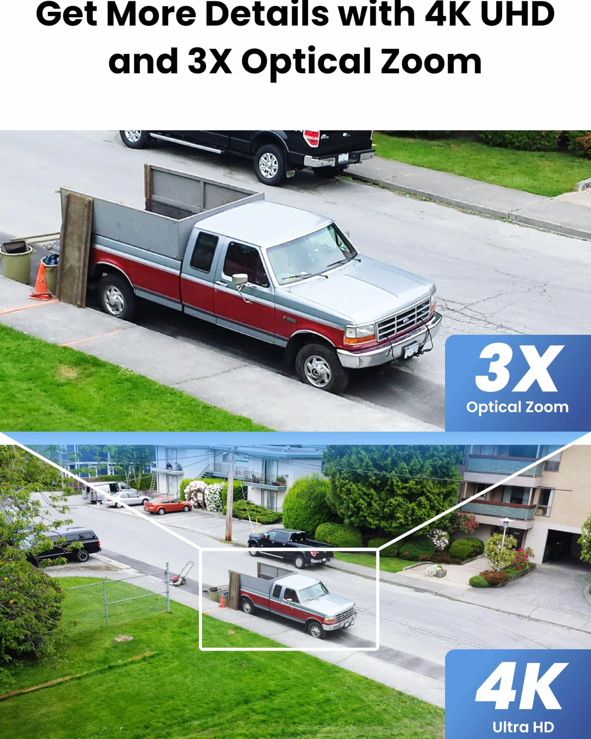Reolink E1 Outdoor Pro Kamera Bezpieczeństwa 4K PTZ Wi-Fi 6 8MP Automatyczne Śledzenie Czarny