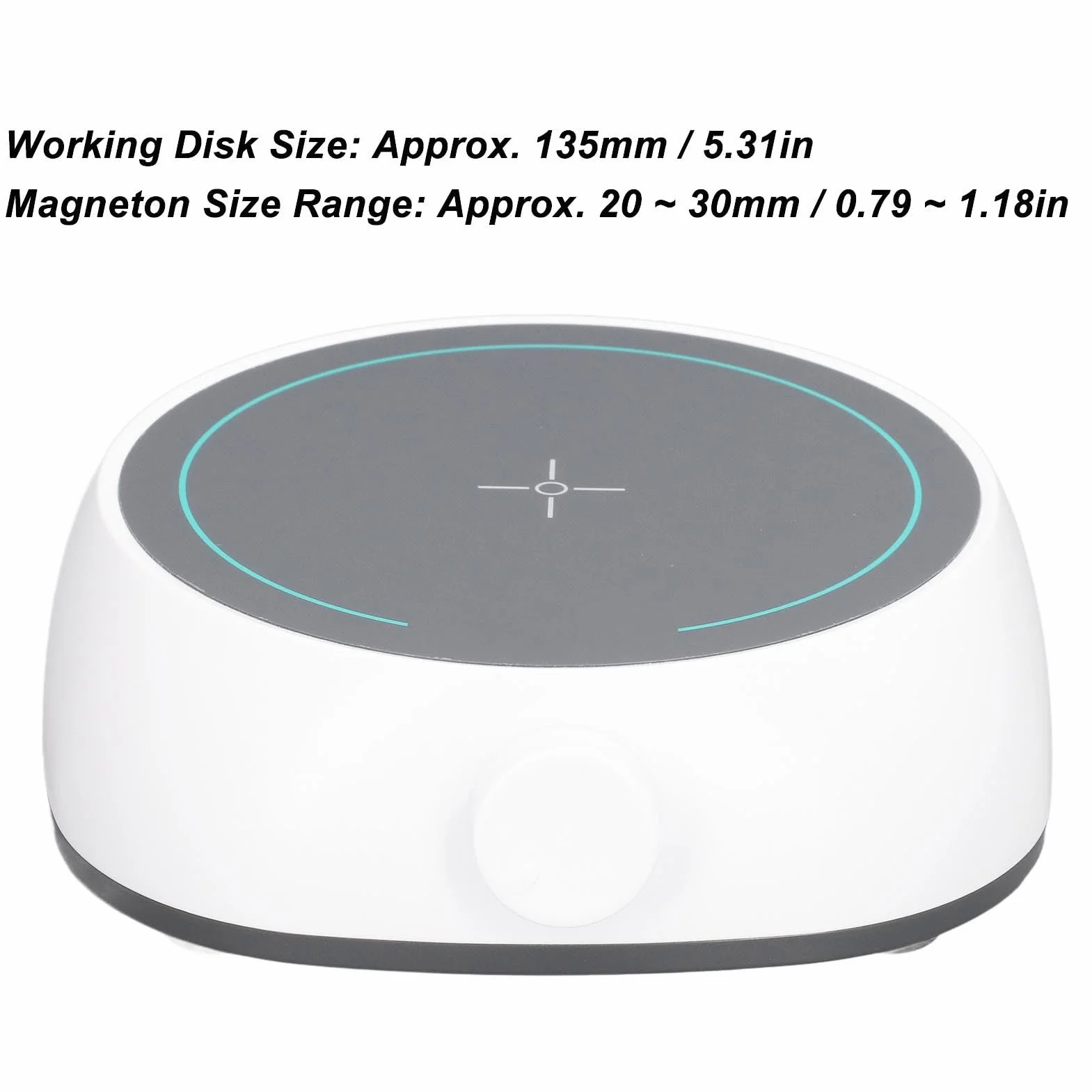 Mieszadło magnetyczne i płyta mieszająca z silnikiem bezszczotkowym - Wtyczka EU 100-240 V - Pojemność 2 l - 350-1800 obr./min Zakres prędkości - Moc 5 W - Obudowa z PCV -
