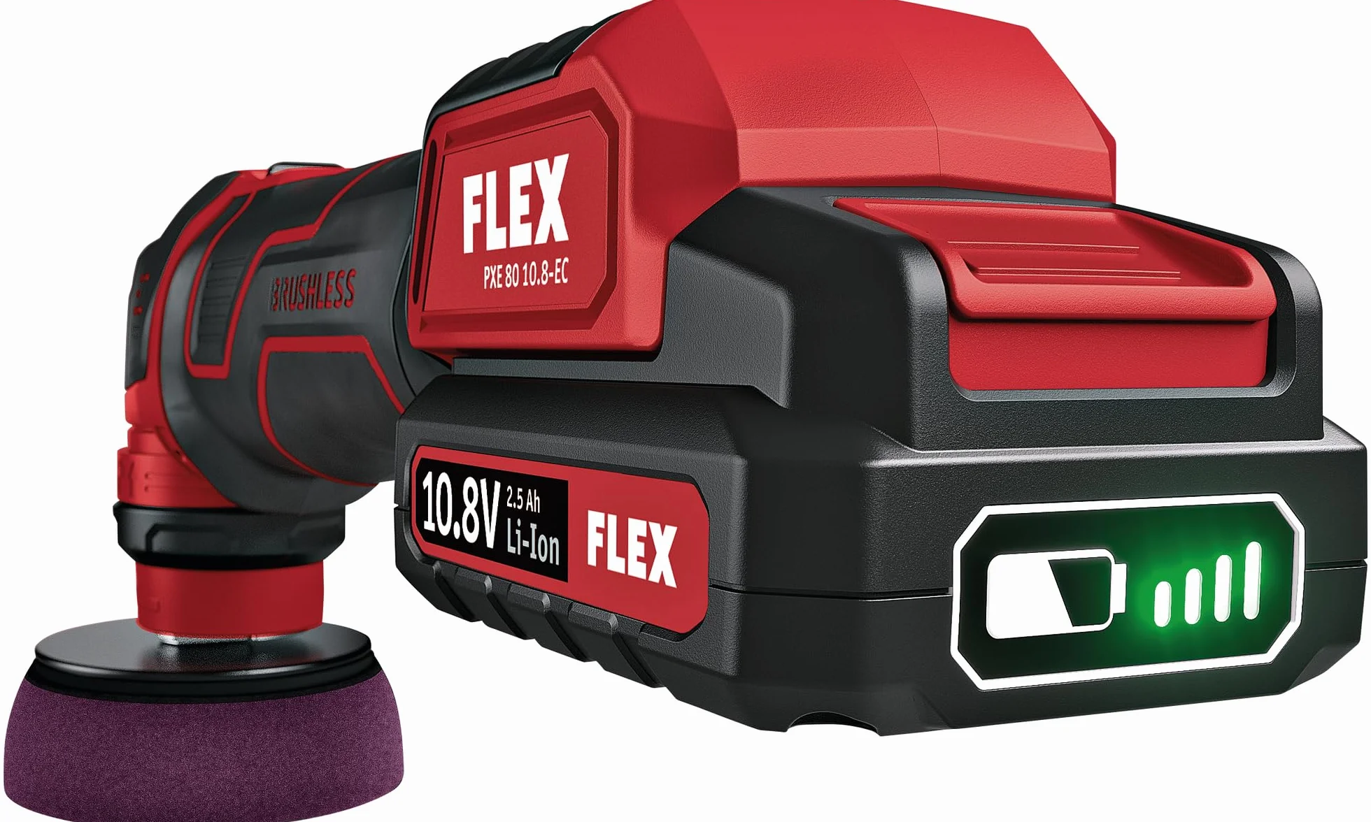 Flex Polerka Akumulatorowa 10,8 V Czarny/Czerwony