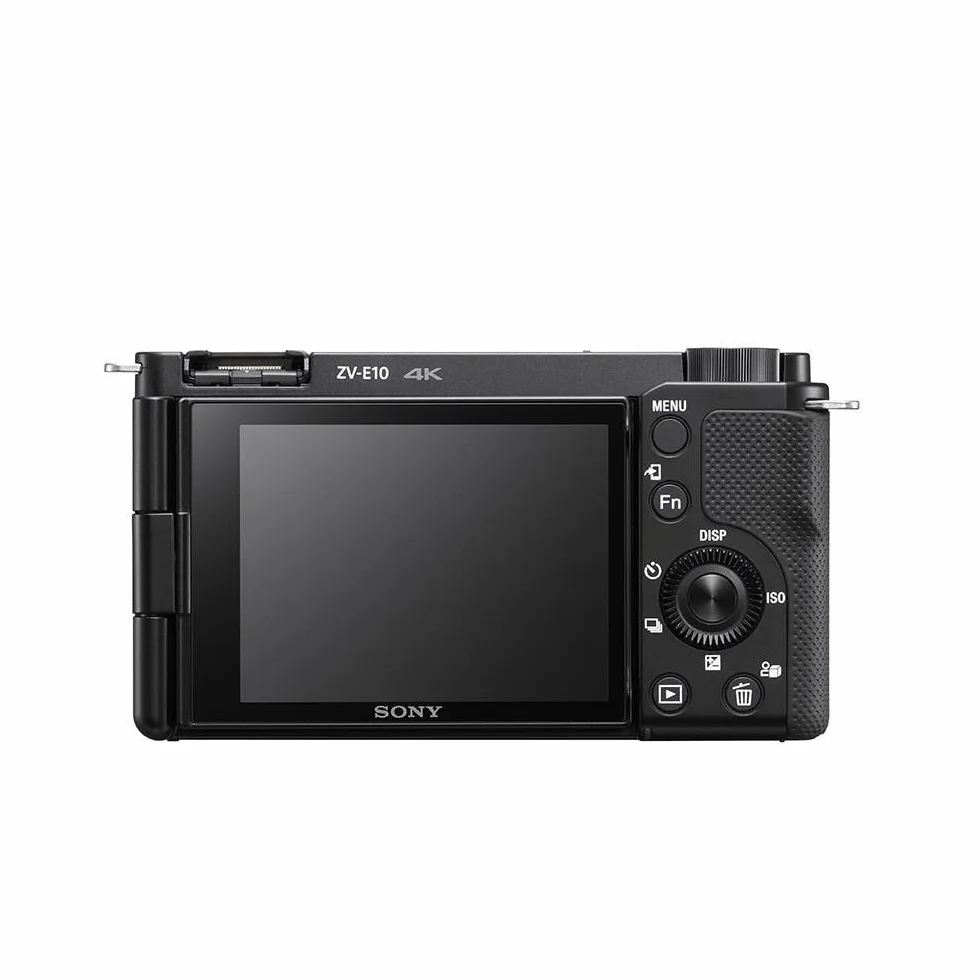 Sony ZV-E10L bezlusterkowiec APS-C z obiektywem 16–50 mm, wideo 4K, AF na oko w czasie rzeczywistym, odchylany ekran — idealny aparat do vlogowania i tworzenia treści