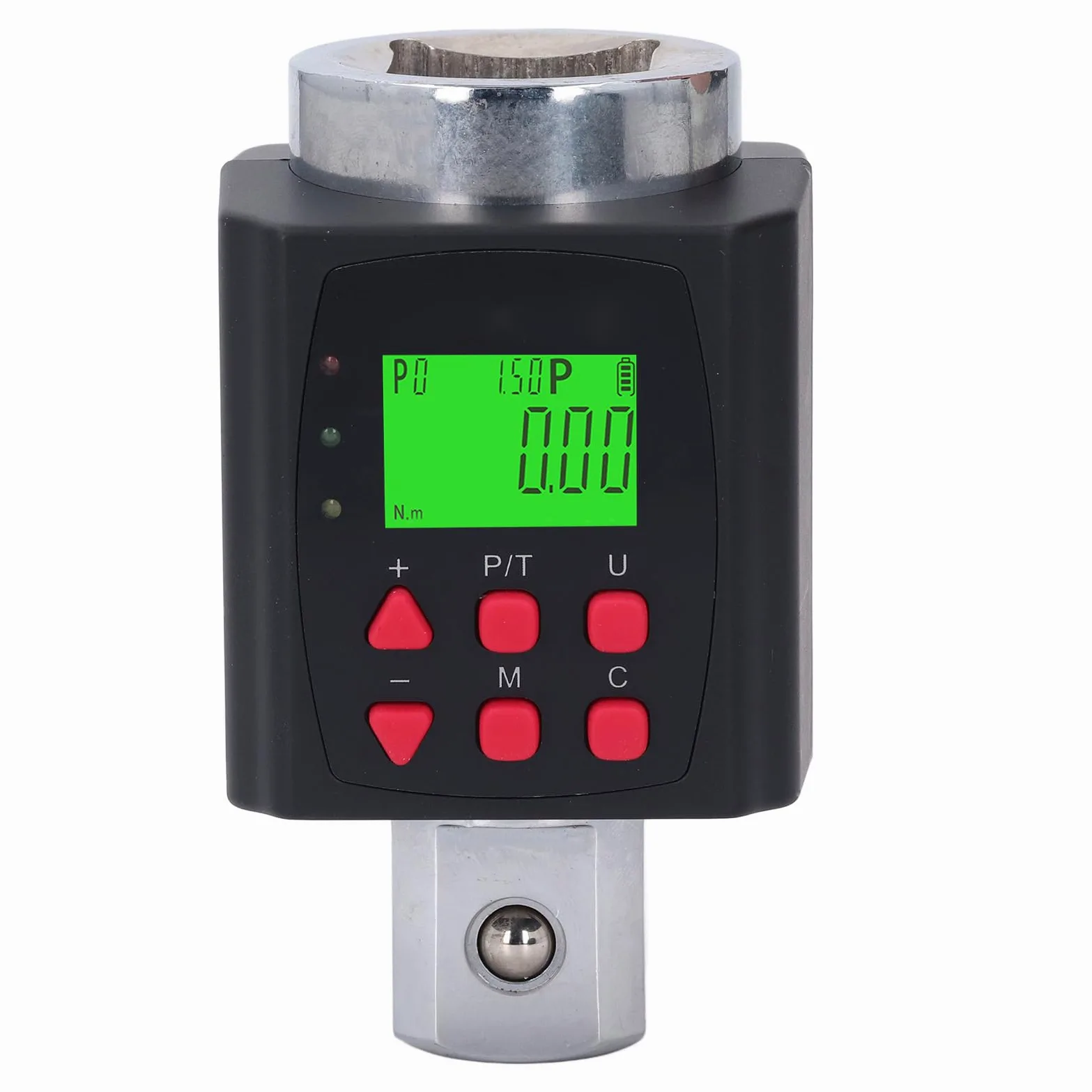 Keenso Elektroniczny Konwerter Klucza Skrętnego Precyzyjny Adapter Cyfrowy do Rowerów i Samochodów Napęd 1-calowy 15-1500 Nm