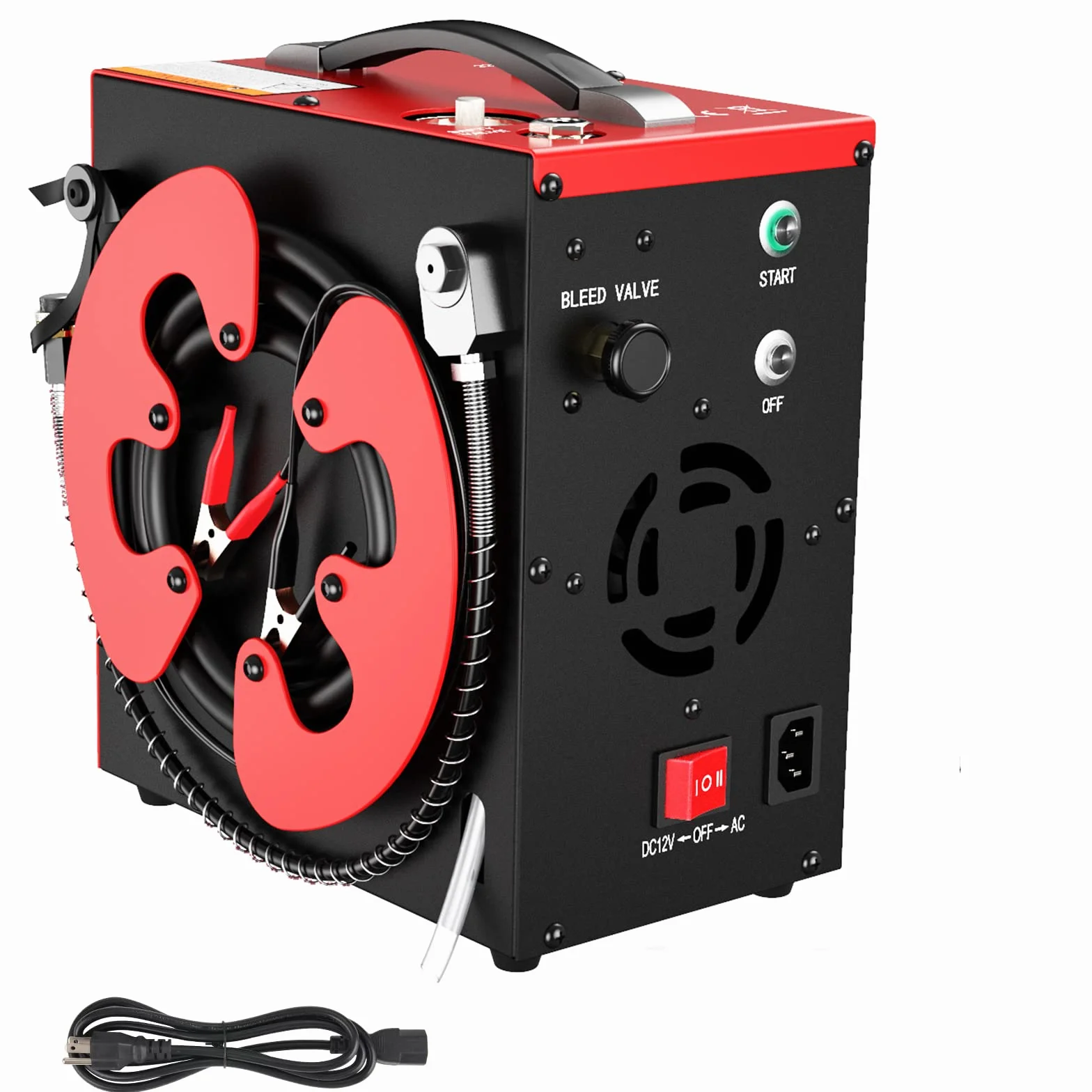 GX pump Przenośna sprężarka powietrza PCP CS3-I, kompresor pcp, wbudowany konwerter domowy, automatyczne wyłączanie, bez oleju, wbudowany filtr separatora wody i oleju, 4500 psi/30 MPa