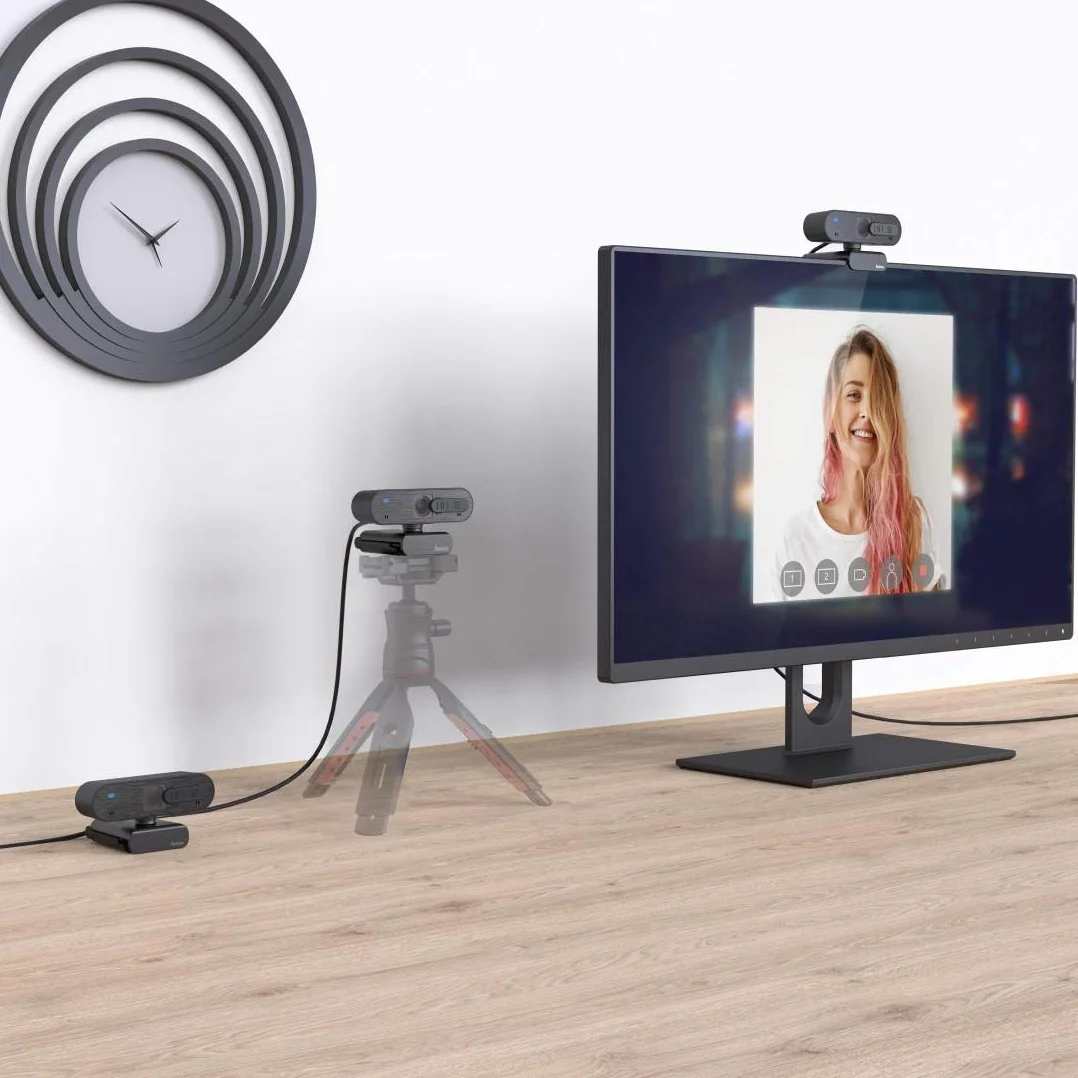 Hama C-600 PRO Kamera internetowa Full HD Auto-focus 2.0 MP USB A czarna