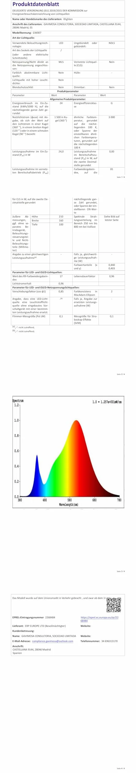 Klighten Lampa ścienna LED, 24 W, czujnik ruchu, IP65, lampa ścienna do wnętrz, na zewnątrz, panel obrotowy, lampa zewnętrzna do ogrodu, na taras, czarna, 1500 lumenów, ciepła biel 3000 K