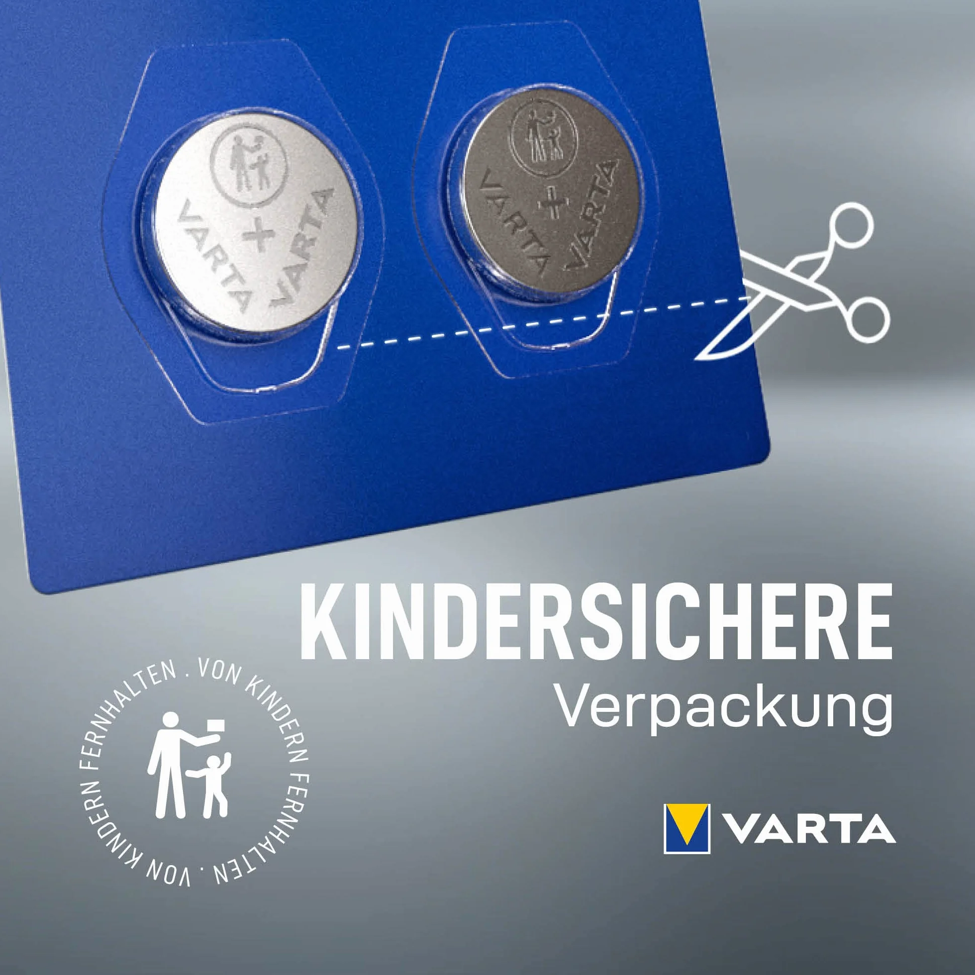 VARTA Baterie Guzikowe CR2032, opakowanie 5 szt., Power on Demand, Lithium Coin, 3V, opakowanie zabezpieczone przed dziećmi, do małych urządzeń elektronicznych - pilotów, wag