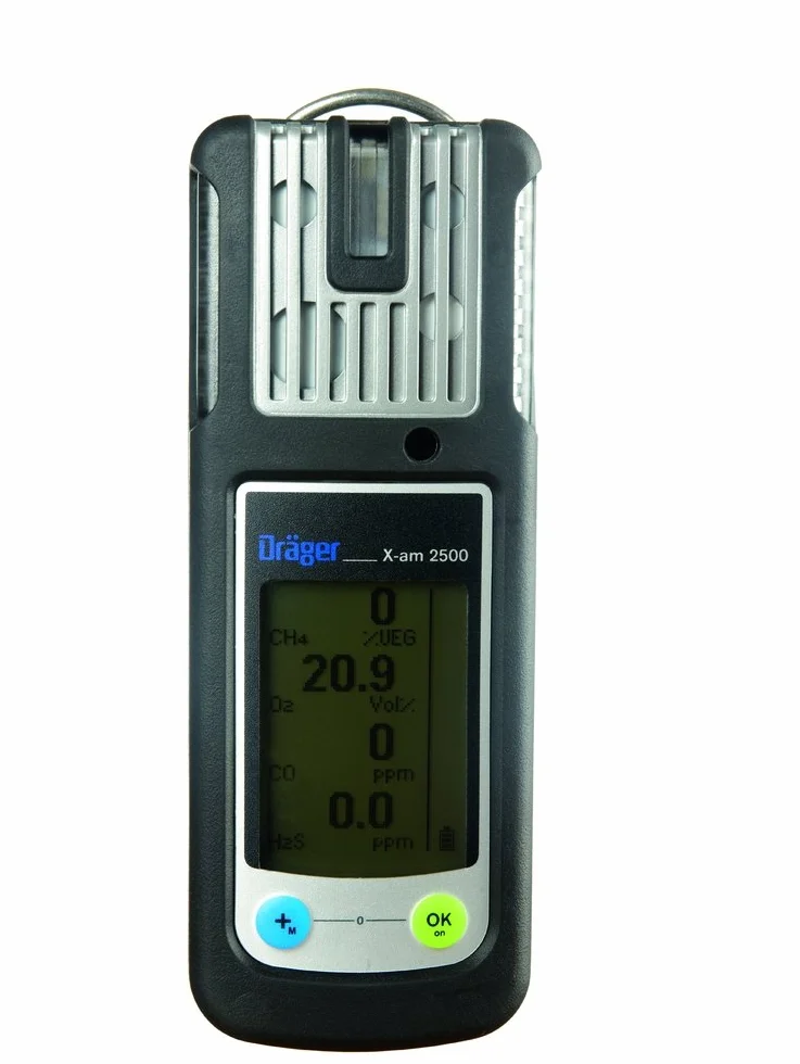 Dräger X-am 2500 8323918 miernik gazowy – EX, O2, CO, H2S-LC bez akumulatora/zestaw do ładowania