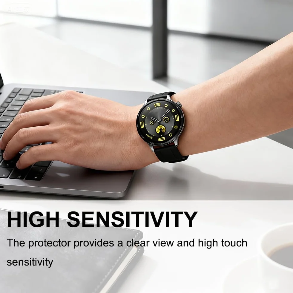 Folia ochronna do Huawei Watch GT 4 46 mm, 4 sztuki, przezroczysta HD