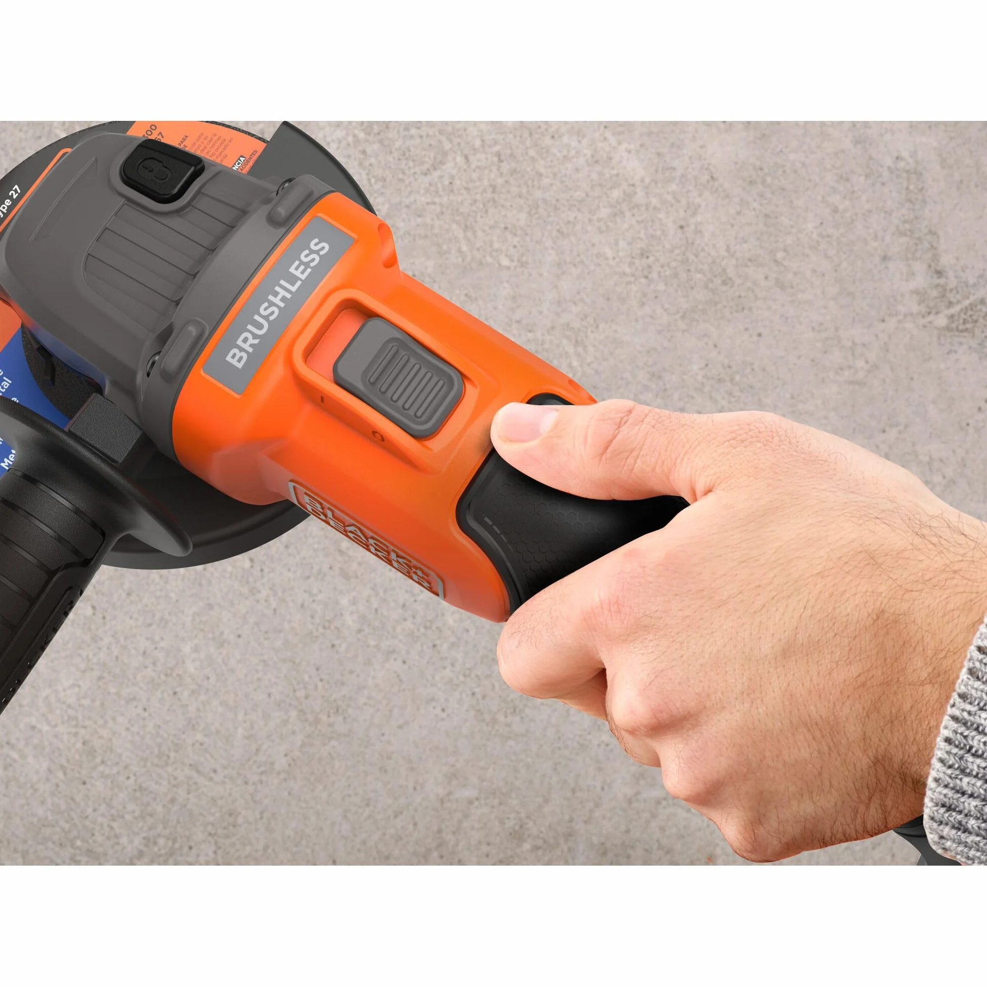 BLACK+DECKER Bezszczotkowa szlifierka akumulatorowa 18 V, 115 cm, goła, BCG6L8N-XJ