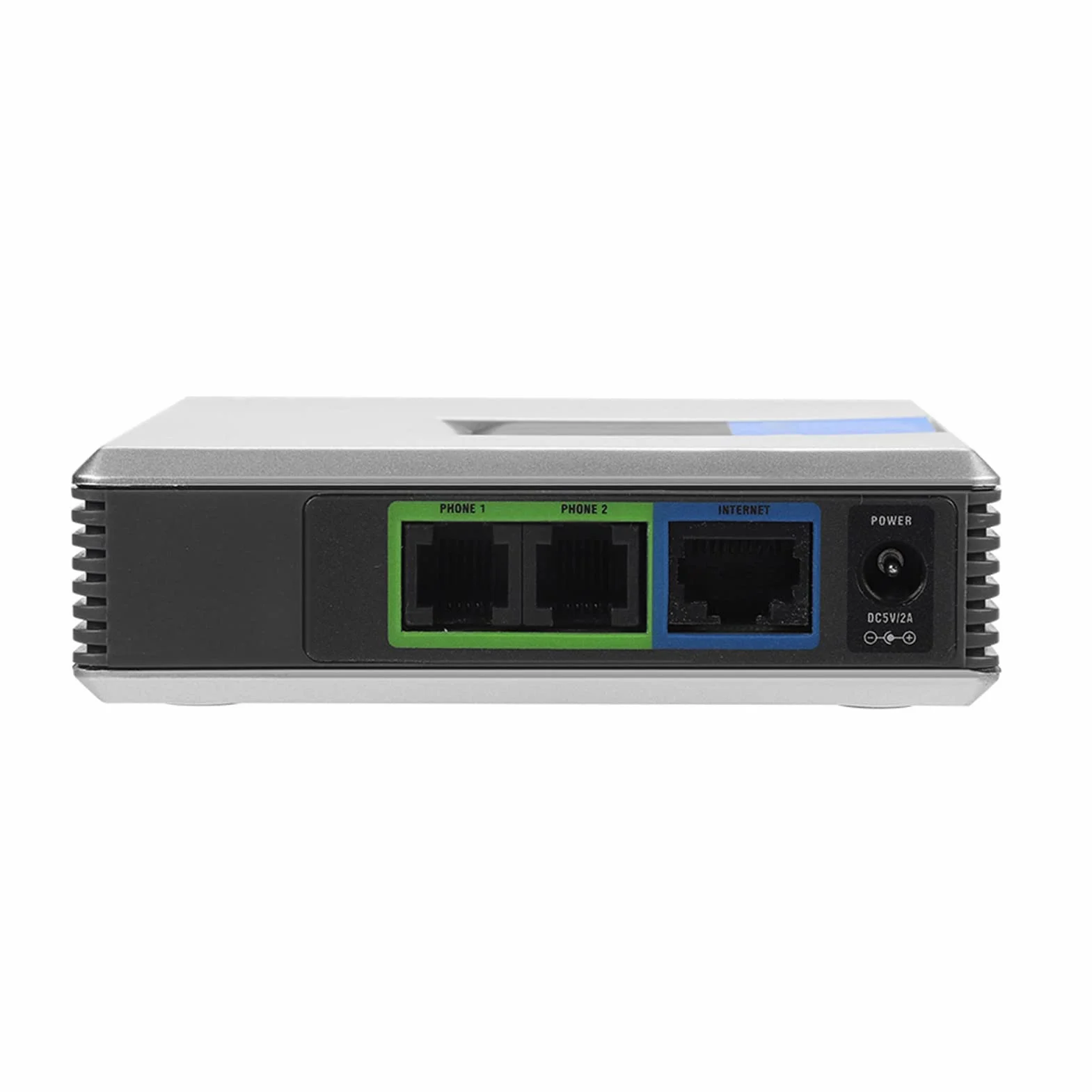 Analogowy adapter telefoniczny VoIP 2-portowy SIP V2 DHCP PAP2T RJ45