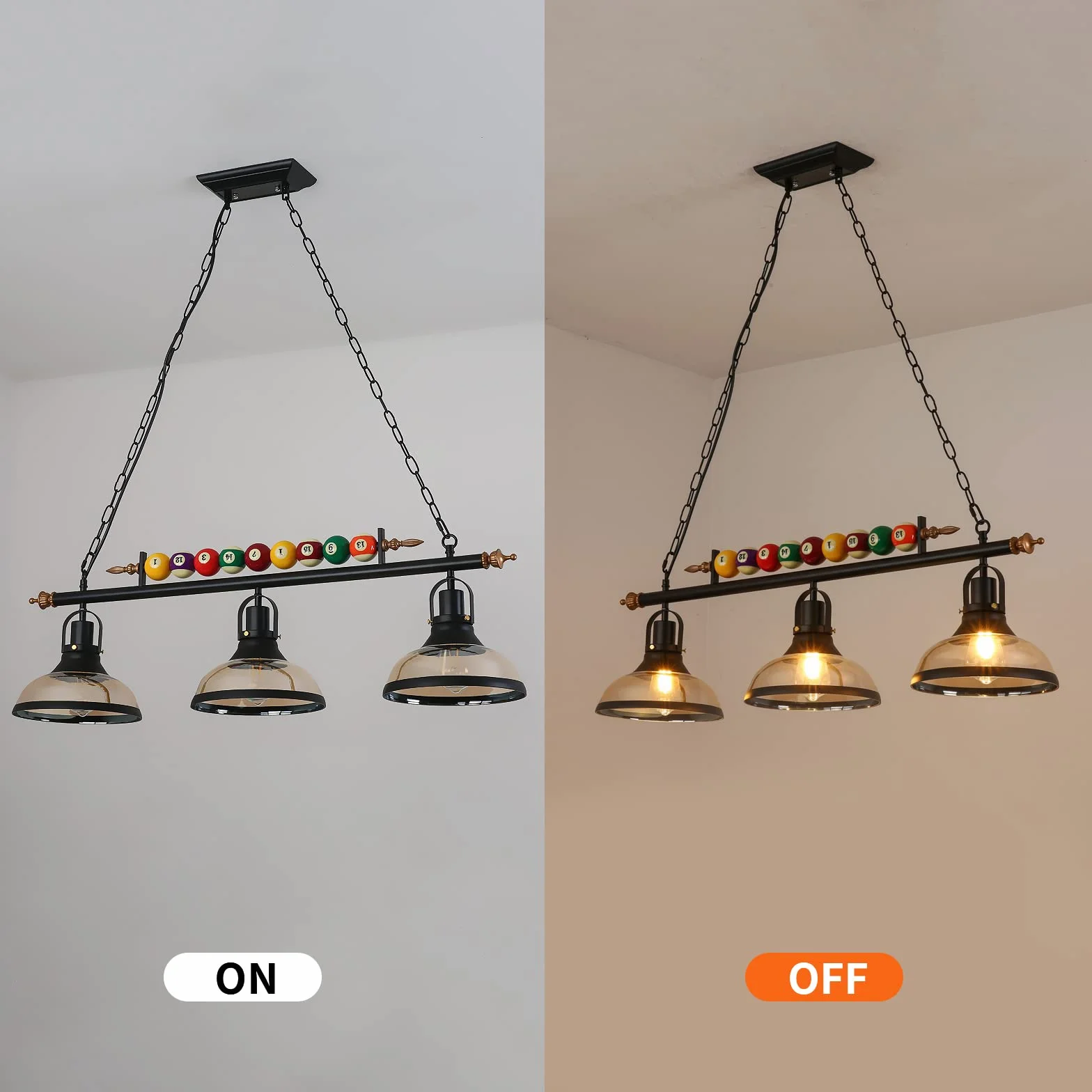 Retro industrialna lampa wisząca, czarna amerykańska kute żelazo snooker bar restauracja styl żyrandol, lampa wisząca na stół bilardowy, stół jadalny, stół wyspowy