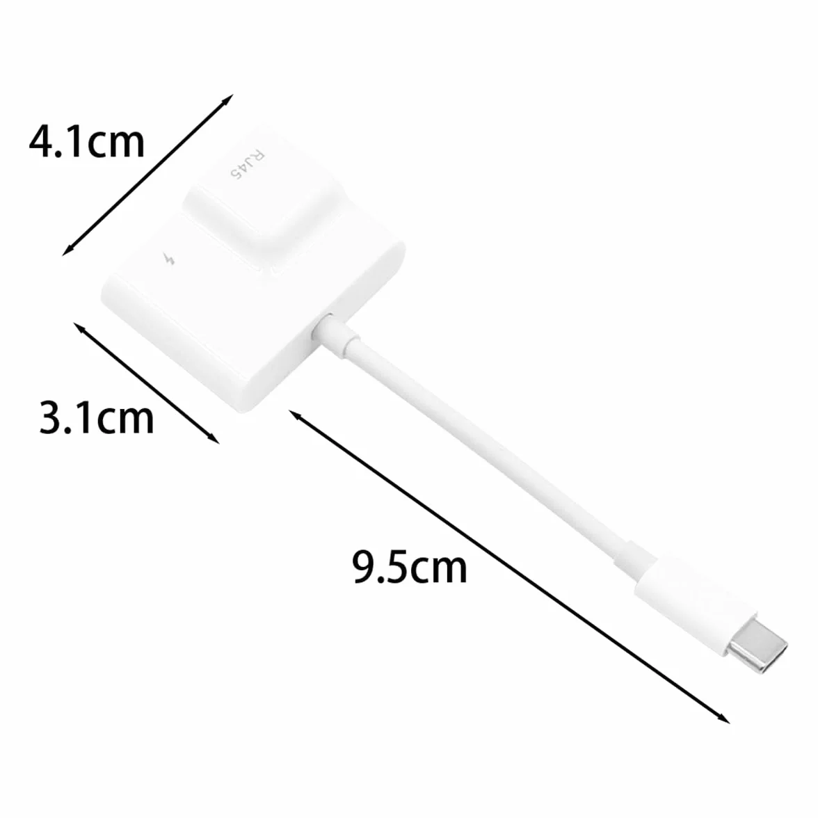 DollaTek karta sieciowa USB-C na RJ45 100 Mbit/s Ethernet adapter z PD ładowanie telefonu