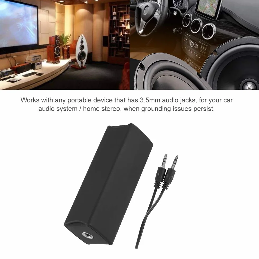 Tangxi Filtr izolatora szumów kabel audio 3,5 mm eliminator szumów do systemu nagłośnienia stereo