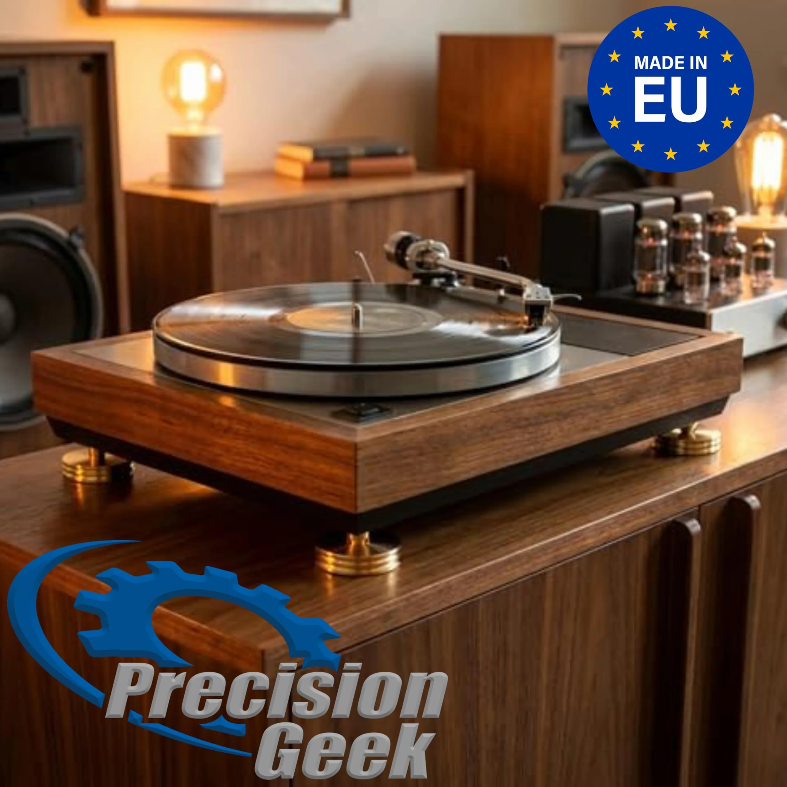 Podkładki tłumiące wibracje głośnika 20 mm mosiądz do stojaka Hi-Fi 8 szt.