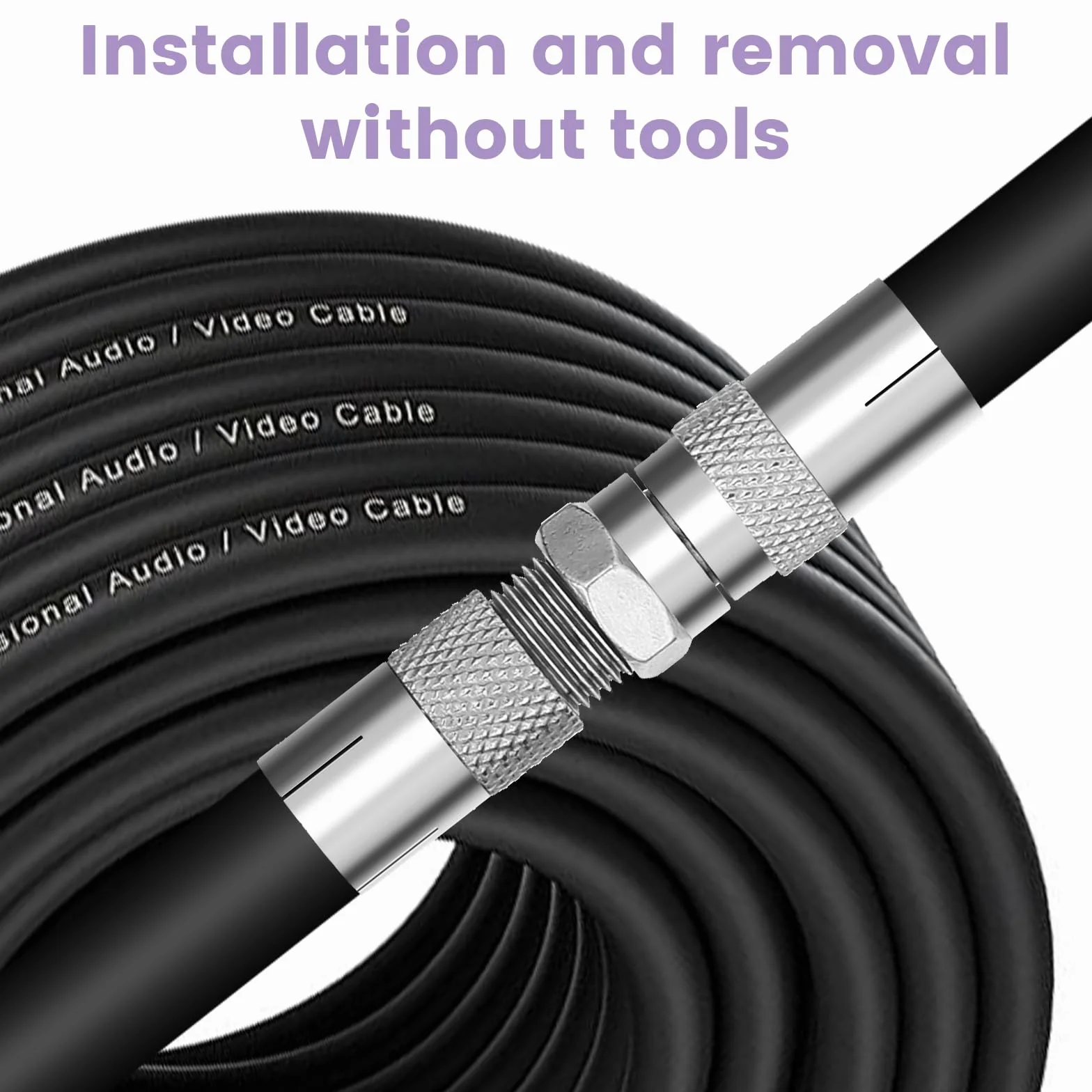 Kabel satelitarny z wtyczką F, złącze koncentryczne, adapter antenowy F 8 sztuk