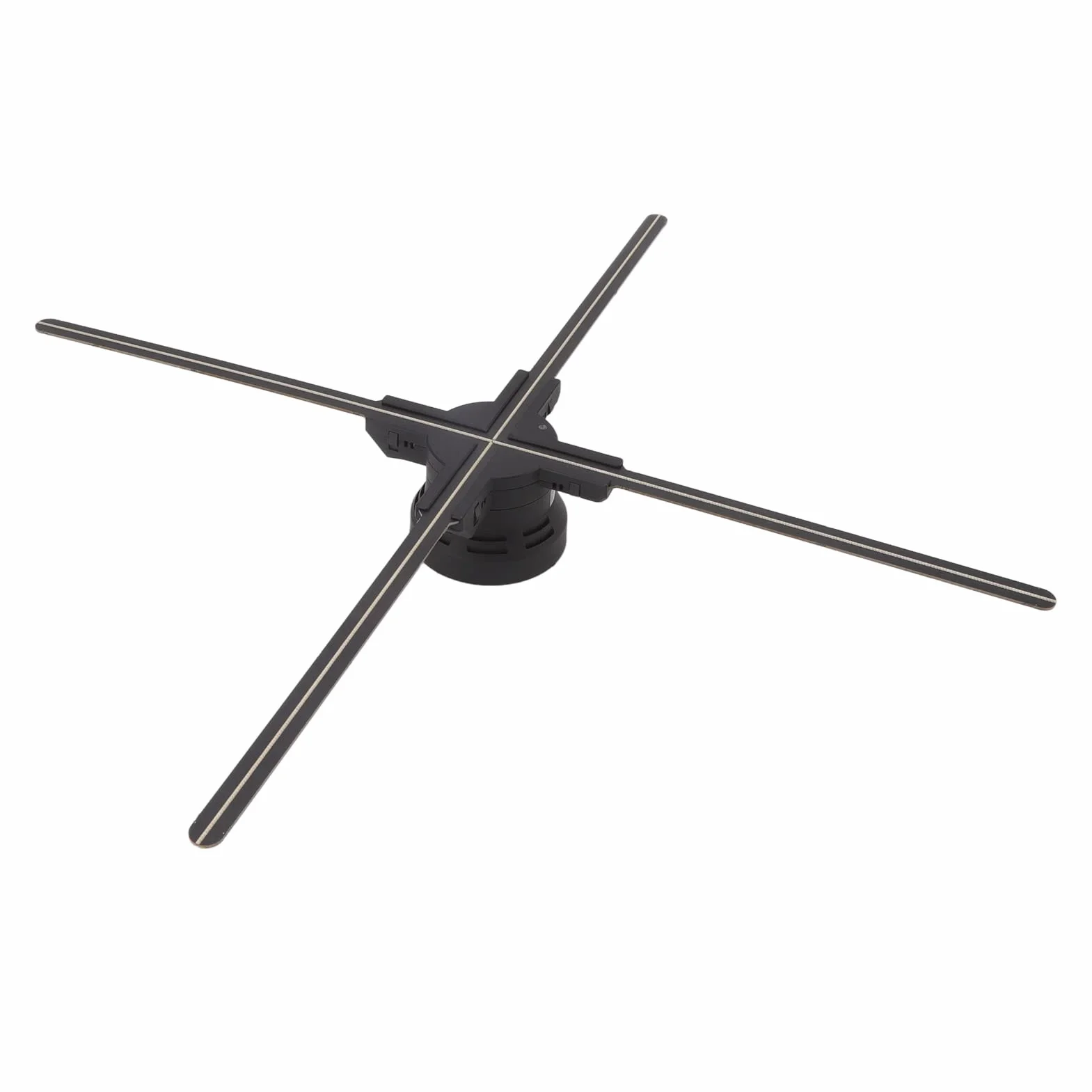 Hologram 3D WiFi 1600 x 832 832 diody LED wentylator stereo wyświetlacz z audio 70 cm dekoracja