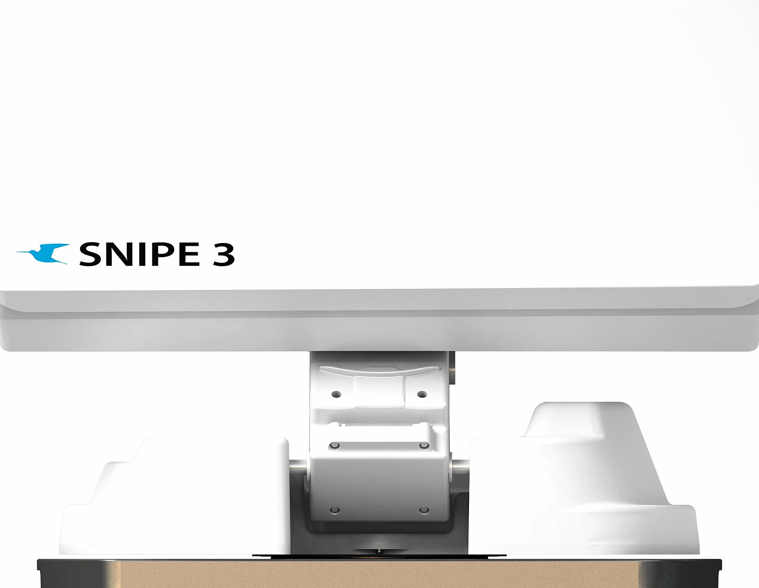 Selfsat Snipe V3 Pojedyncza biała w pełni automatyczna antena satelitarna - biała linia, 75 omów
