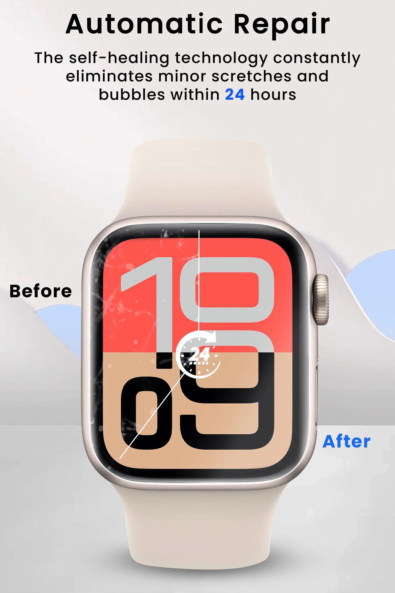Apple Watch Series 6/SE/5/4 Screen Protector 40mm TPU Ultra-Thin HD Self-Healing Film