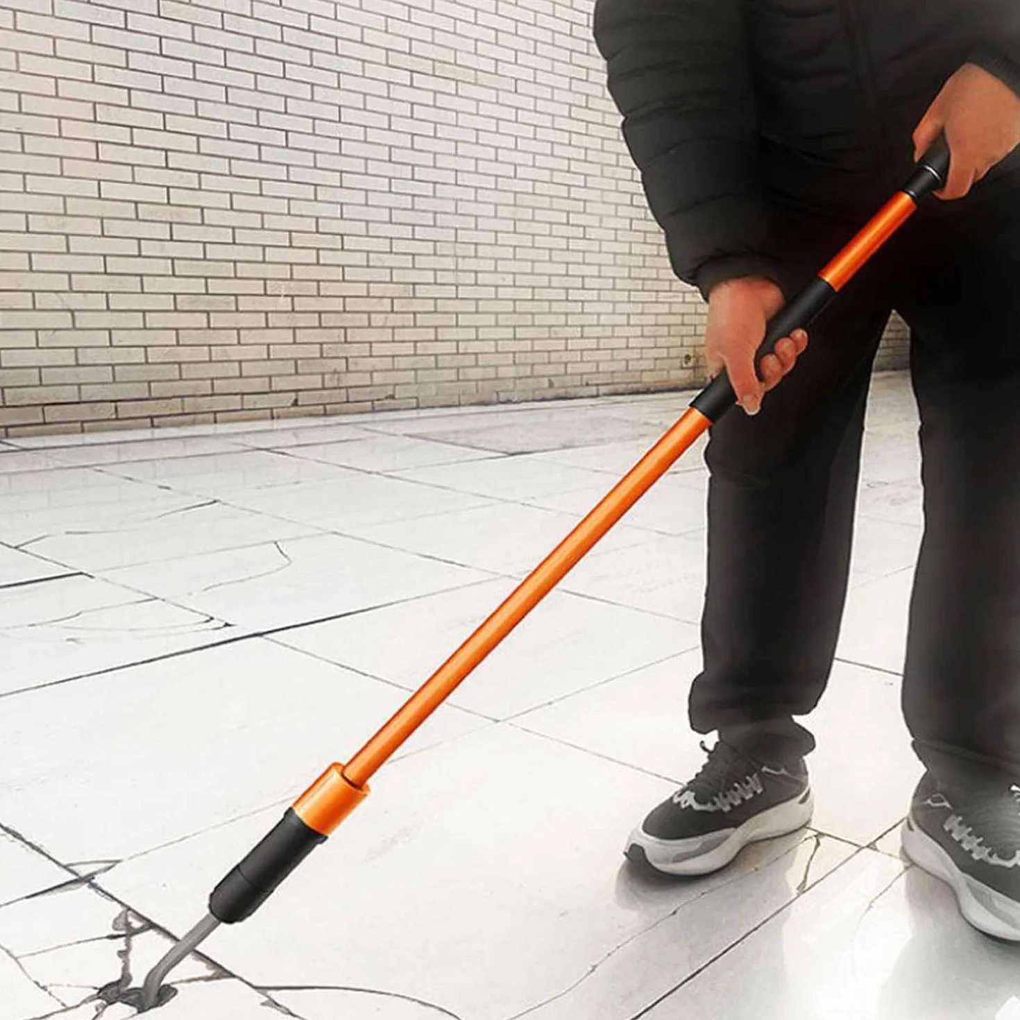 Pneumatyczny młot udarowy, przemysłowy młot pneumatyczny do betonu i płytek, 2200 BPM, długie płaskie dłuta do budowy i czyszczenia, trwałe i wydajne narzędzie do dłutowania