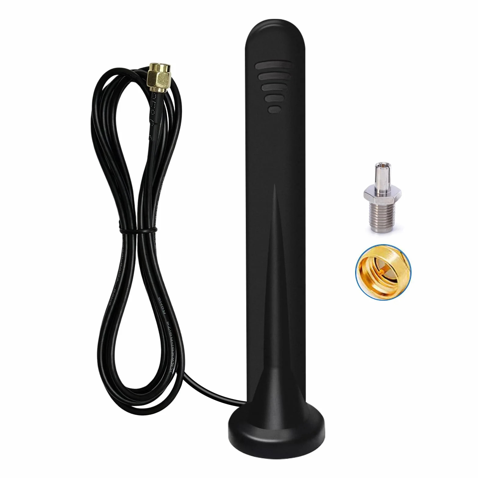 Antena Zewnętrzna 5G LTE 4G 15DBI dookólna 600-6000 MHz SMA TS9 magnetyczna
